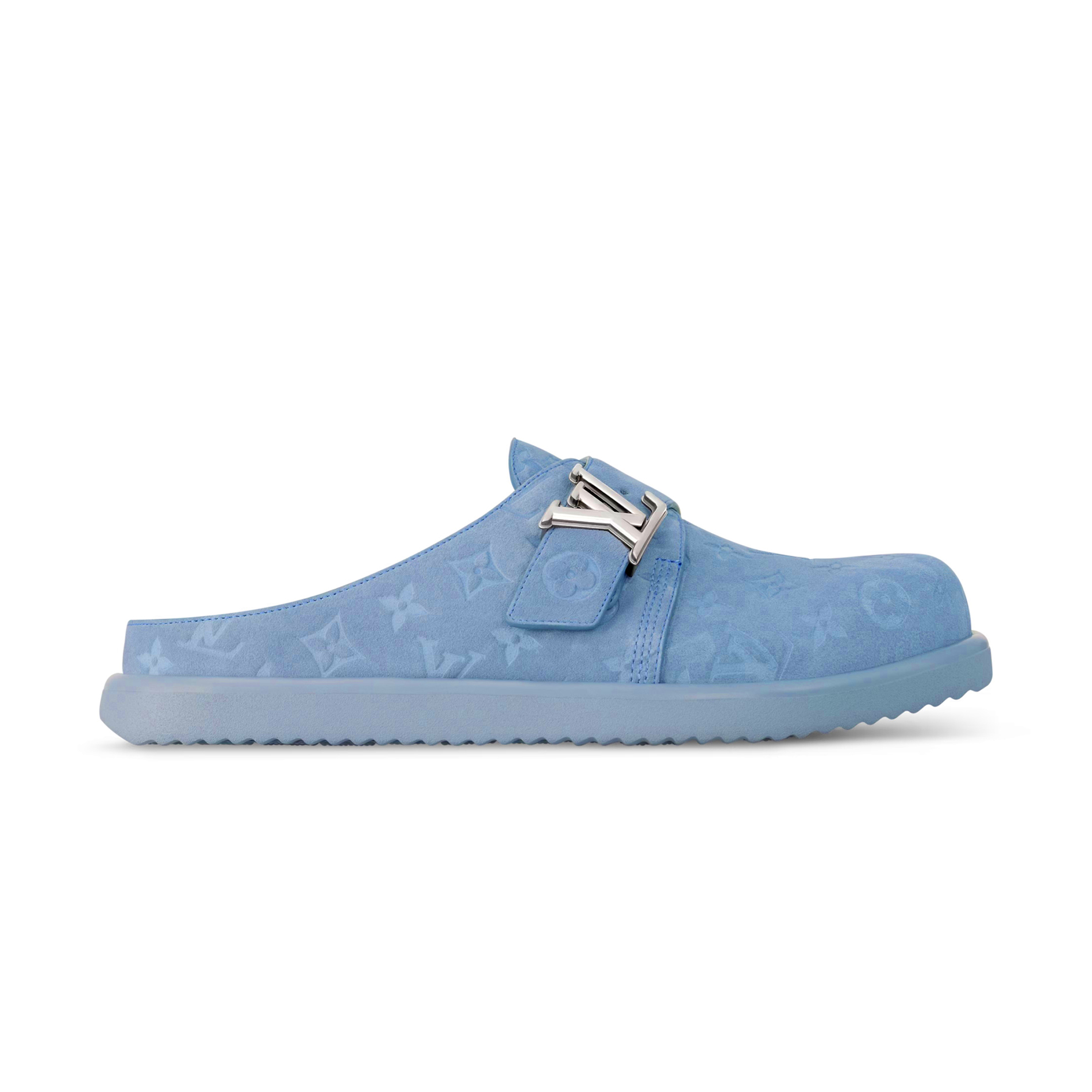 NIGO Louis Vuitton LV Easy Mule Men's And Women's Summer Solid Color Letter Print Suede Leather Birkenstock Shoes #nigo77925