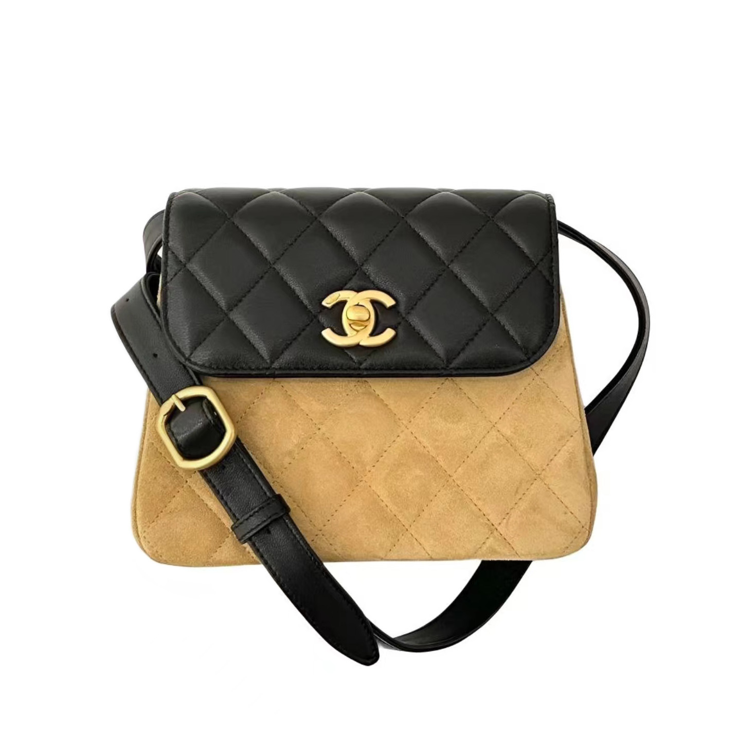 NIGO Chanel Women's Classic Fashion Trend Logo Diamond-patterned Lambskin Shoulder Bag Crossbody Bag Handbag Bags #nigo78175
