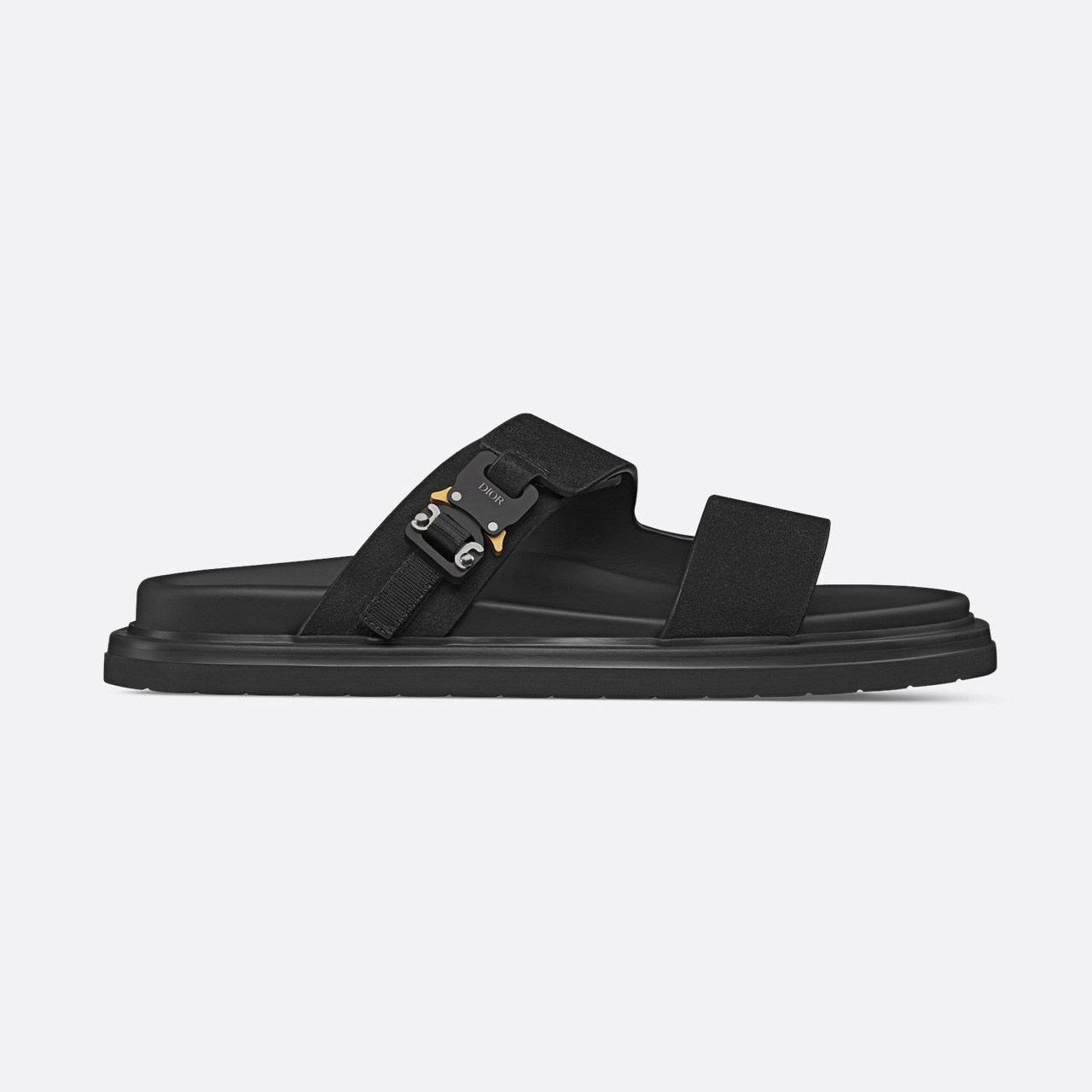 NIGO Dior Aqua Men's Summer Solid Color Classic Fashion Casual Suede Leather Aluminum Buckle Round Toe Flat Shoe Slippers Shoes #nigo78181