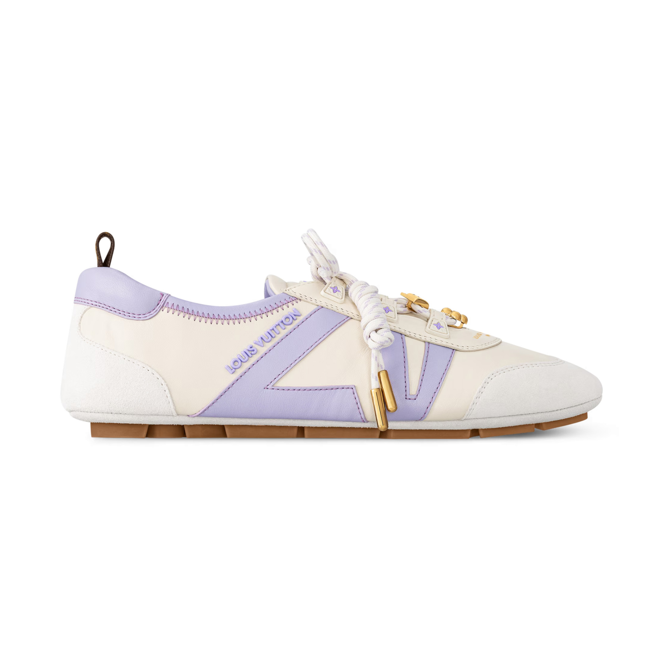 NIGO Louis Vuitton LV SNEAKERINA Women's Spring/fall Fashion Casual Round Toe Lace Up Leather Low Top Ballet Style Shoes With Thin Soles Shoes #nigo78176