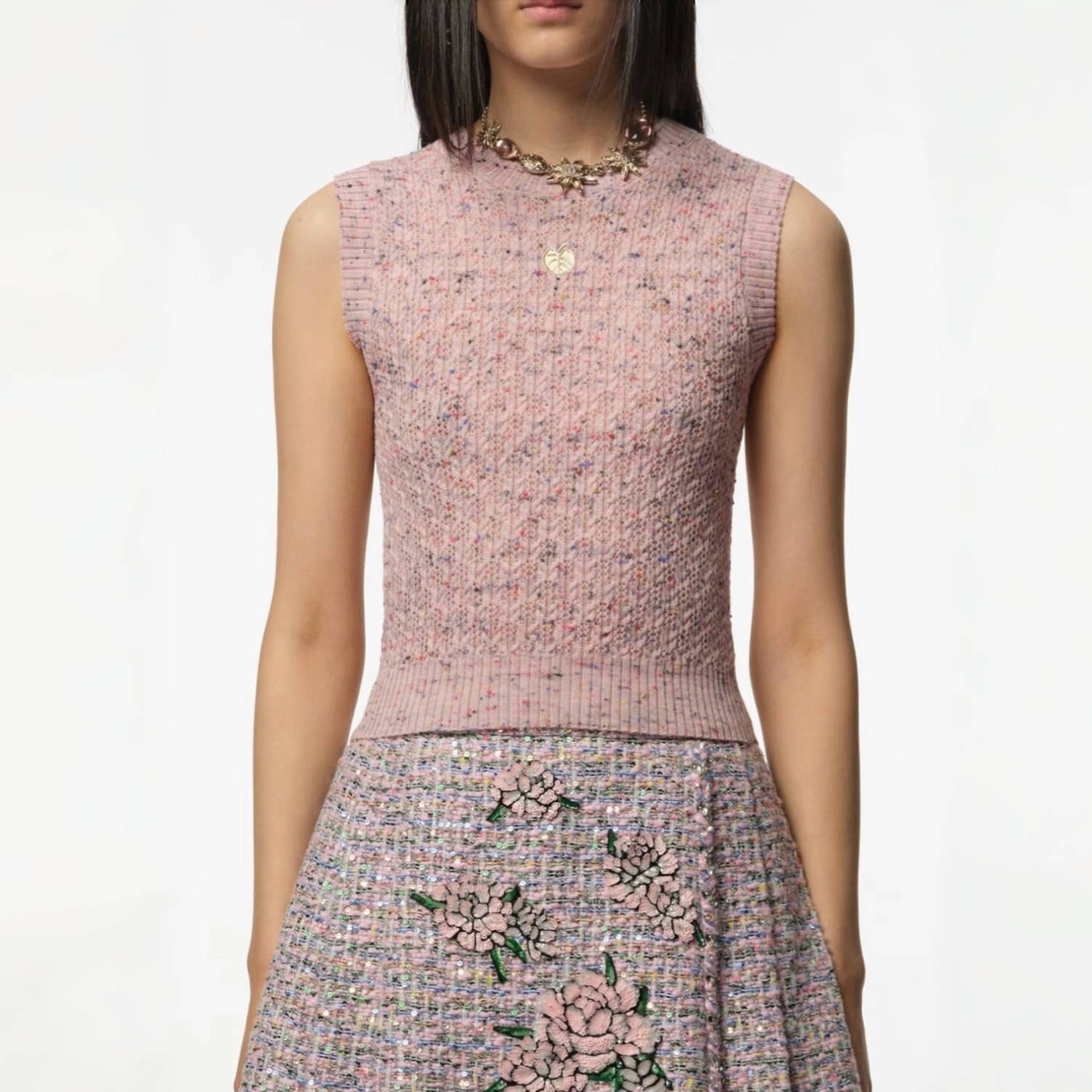 NIGO Chanel Women's High Street Summer Wool Round Neck Plain Sleeveless Pullover Knit Sweater Vest Ngvp #nigo2131