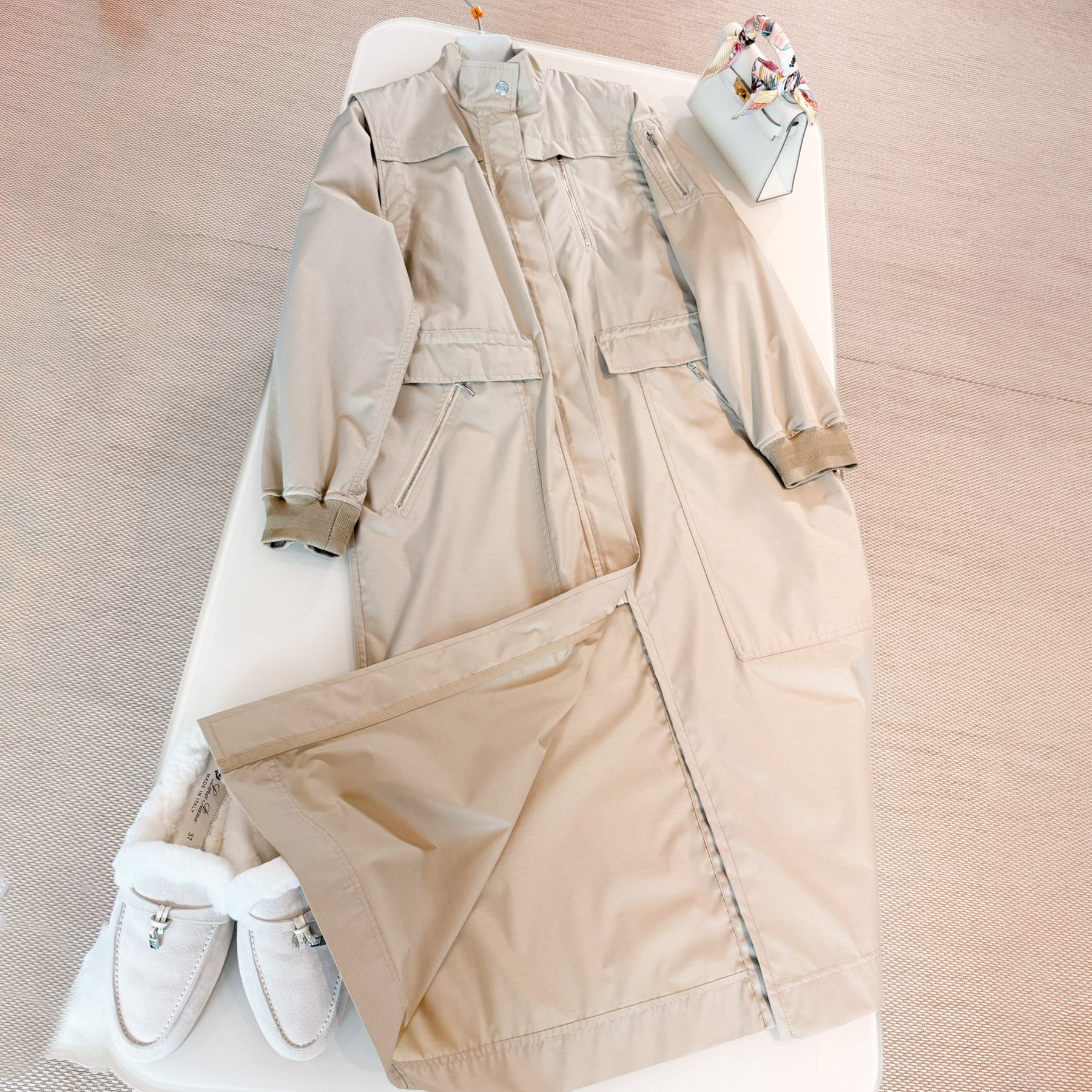 NIGO Hermes Twinset Two-piece Coat Women's Fall And Winter Fashion Trend Elegant Temperament Long Jacket Ngvp #nigo2227