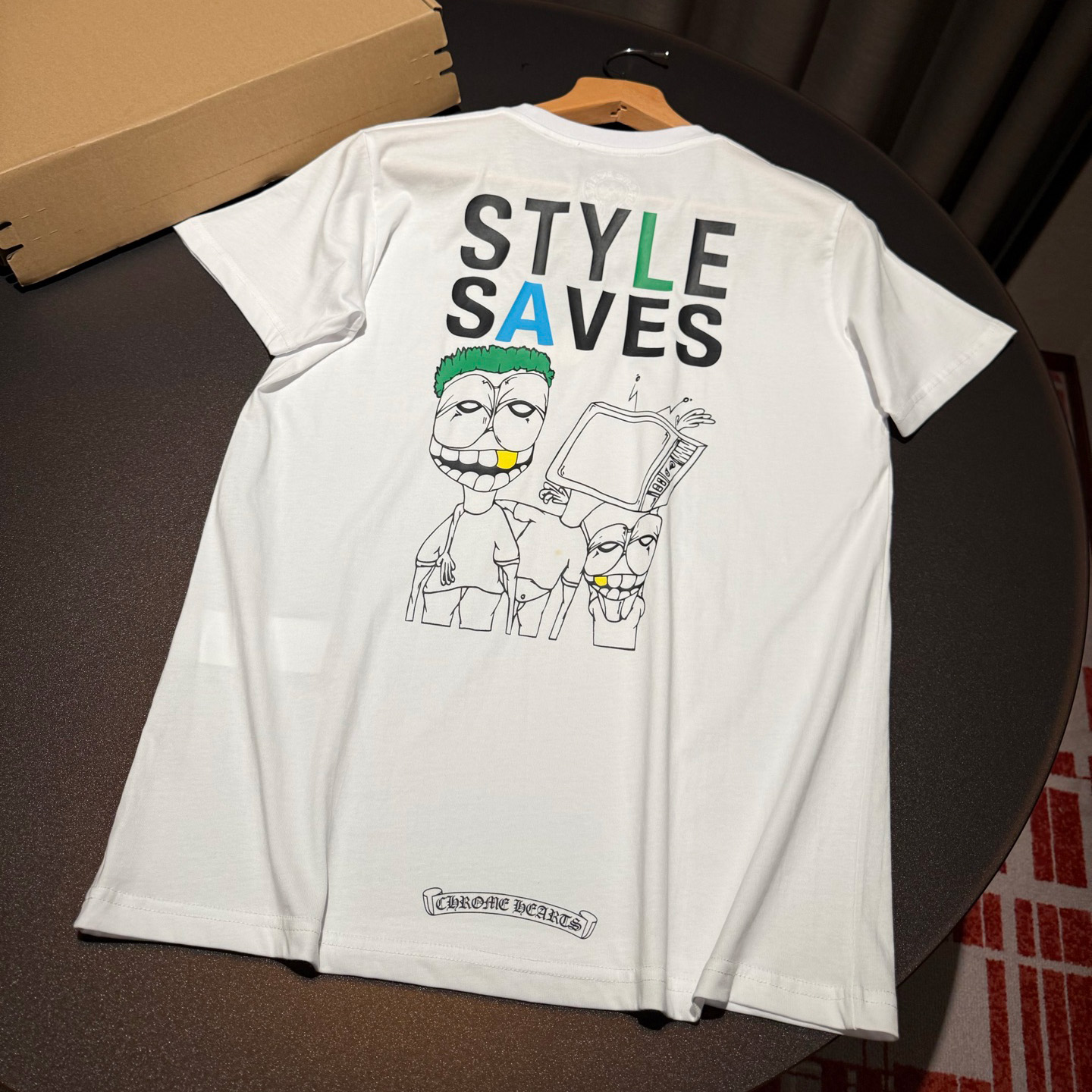 NIGO Chrome Hearts Men's Summer Solid Color Fashion Casual Logo Print Cotton Short Sleeve T-Shirt #nigo78189