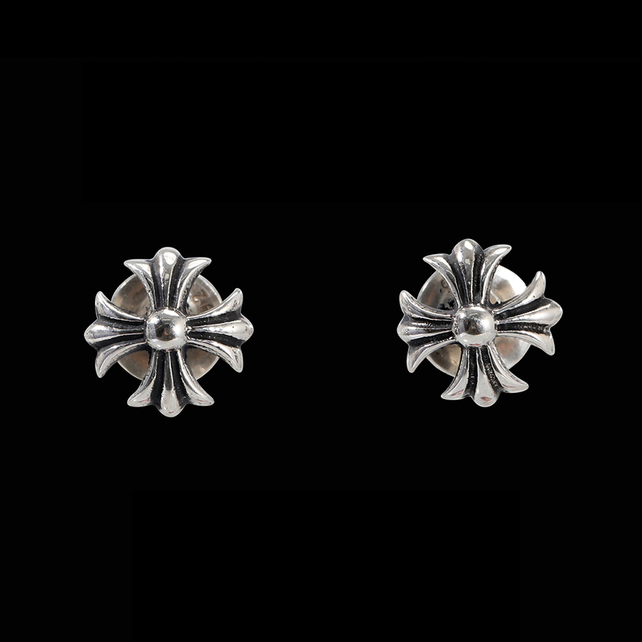 NIGO Chrome Hearts Men's Fashion Cross Earring Silver Fashion Rock Jewelry Accessories #nigo81359