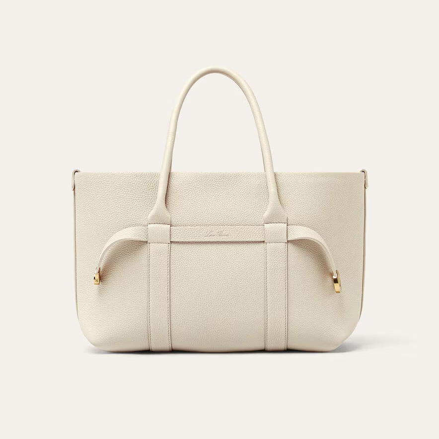 NIGO Loro Piana Ghiera Shopper Women's Classic Fashion Solid Color Ring Buckle Leather Tote Bag Bags #nigo78198