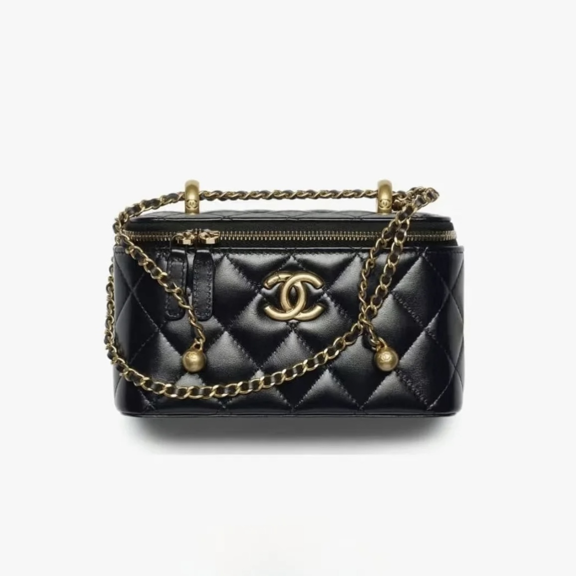 NIGO Chanel Women's Classic Fashion Solid Color Logo Sand Gold Buckle Zipper Chain Shoulder Bag Crossbody Bag Bags#nigo78225