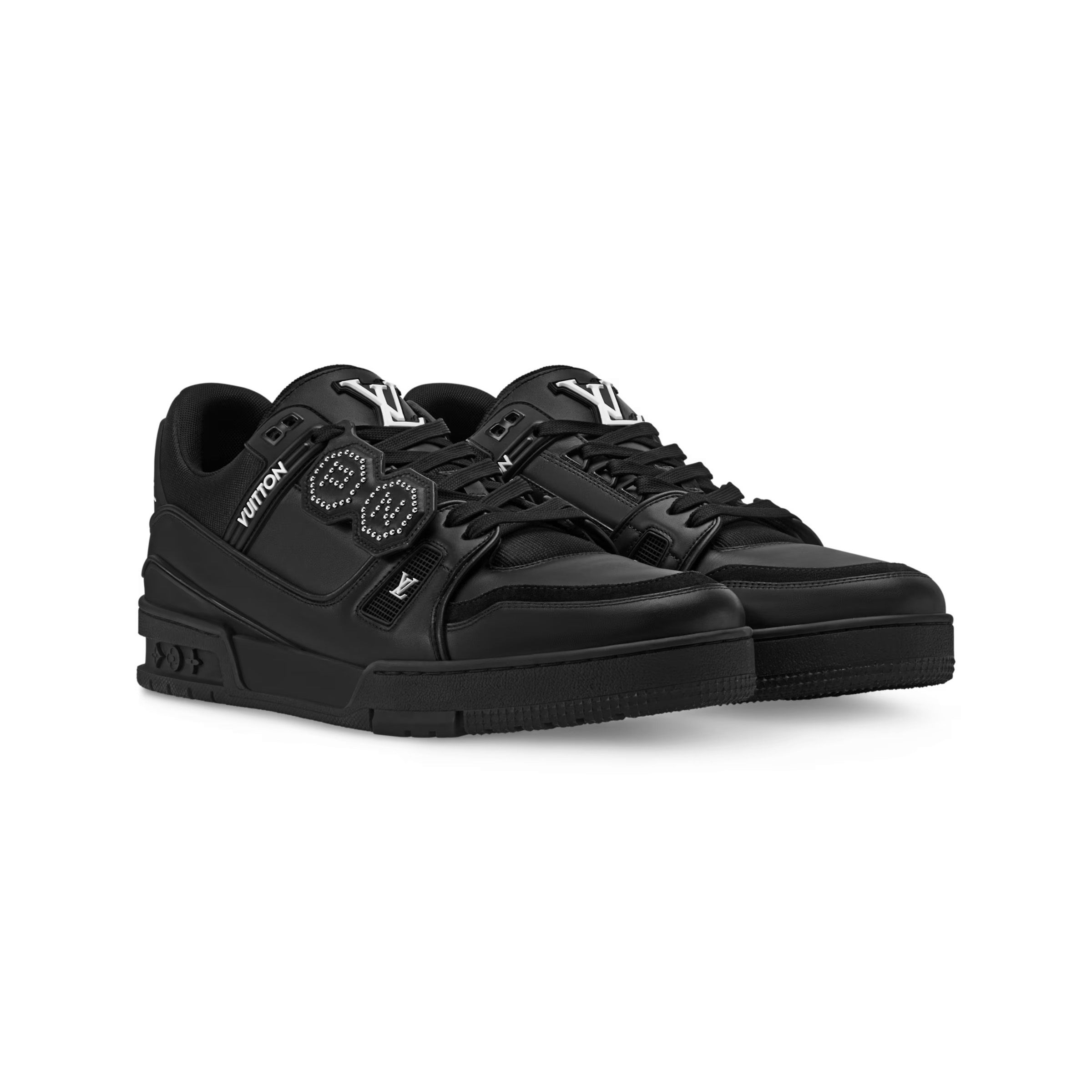 NIGO Louis Vuitton LV TRAINER Men's And Women's Classic Fashion Casual Cowhide Round Toe Lace Up Low Top Sneakers Shoes #nigo78219