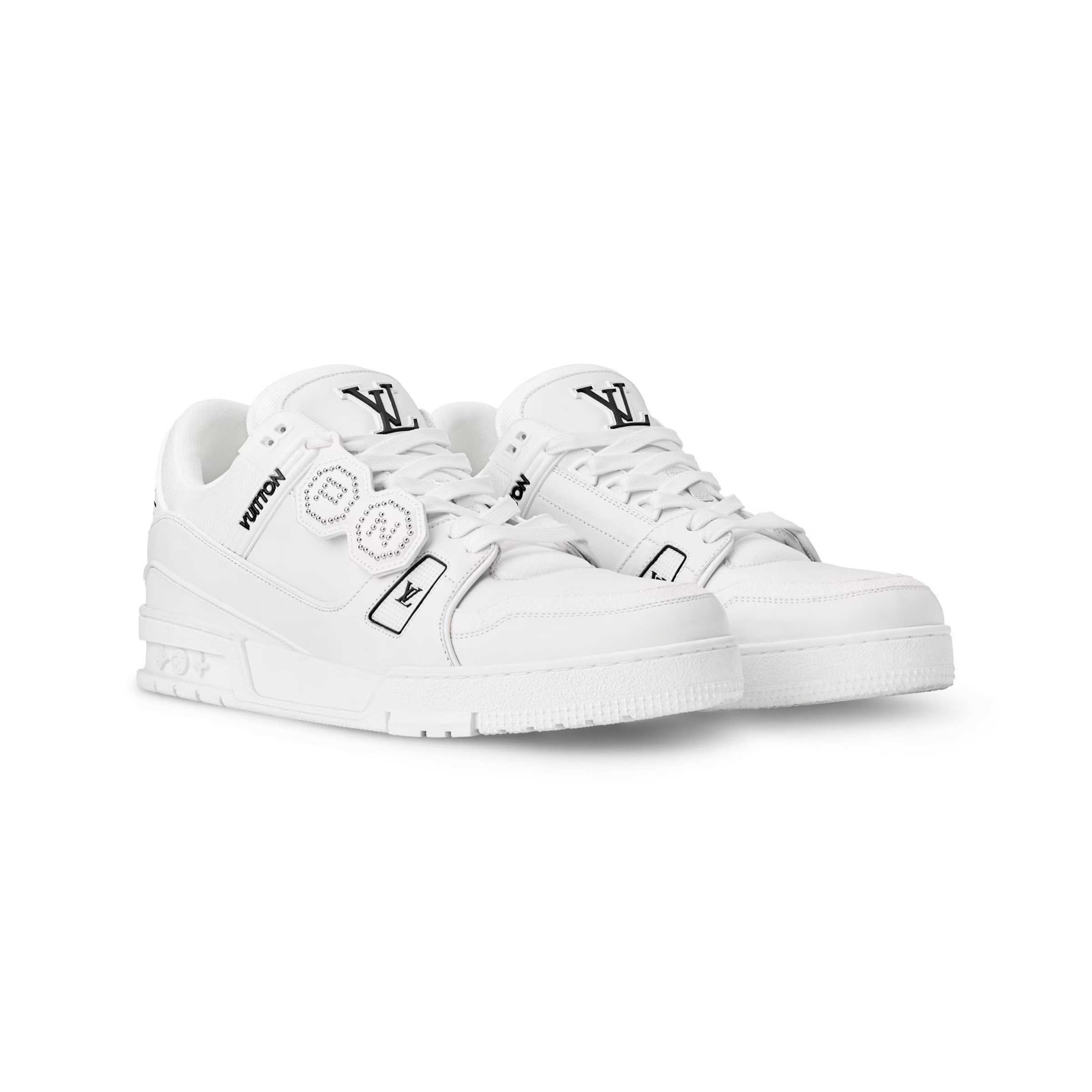 NIGO Louis Vuitton LV TRAINER Men's And Women's Classic Fashion Casual Cowhide Round Toe Lace Up Low Top Sneakers Shoes #nigo78219