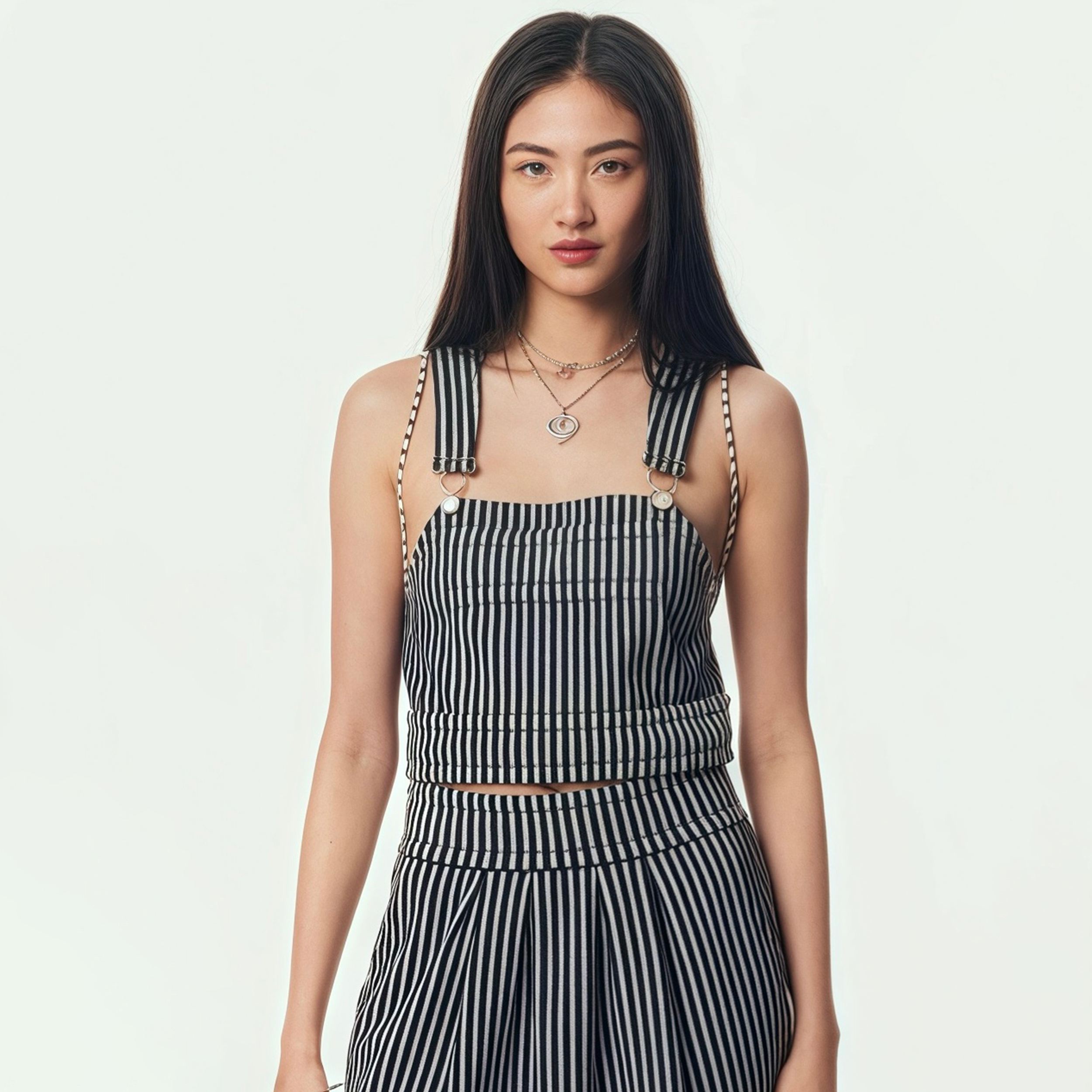 NIGO Chanel Women's Summer Striped Sleeveless Vest Tank Top High Street Solid Color Cotton Blend Top Strapless Ngvp #nigo2144