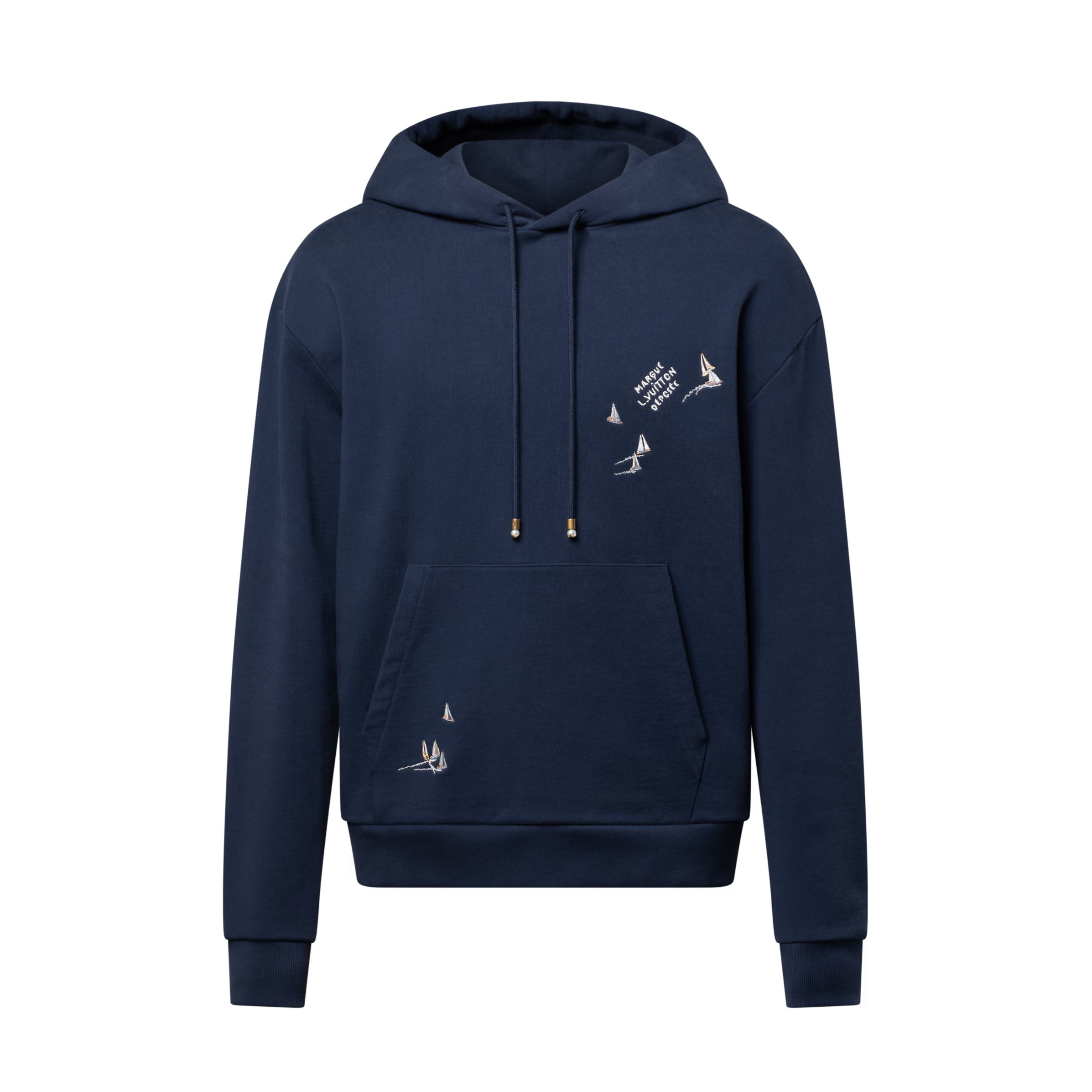 NIGO Louis Vuitton Men's Spring/Autumn Solid Color Casual Letter Embroidery Pattern Hooded Long Sleeve Sweatshirt #nigo78239