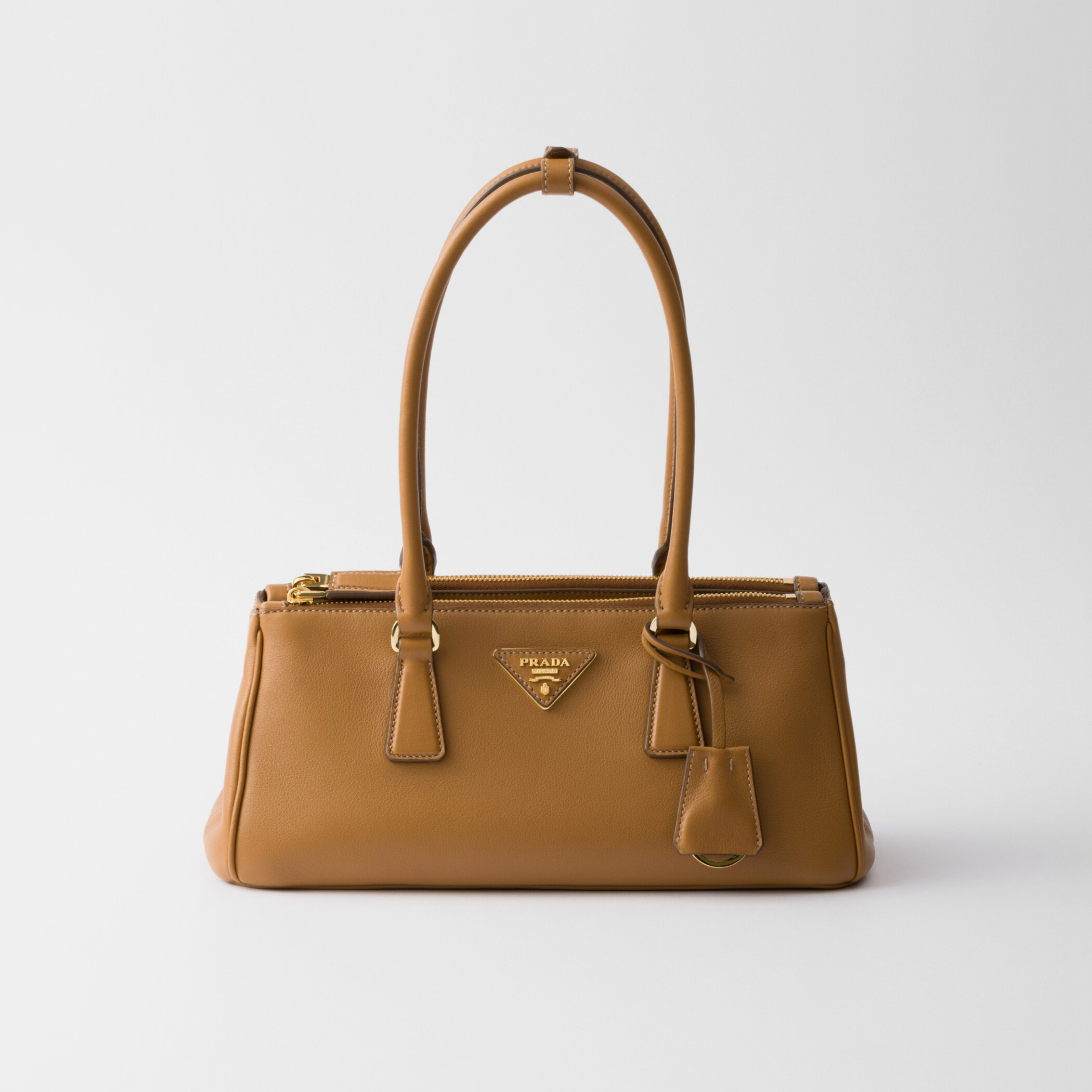 NIGO Prada Galleria Women's Classic Fashion Solid Color Metal Triangle Engraved Logo Calfskin Handbag Bags #nigo78231