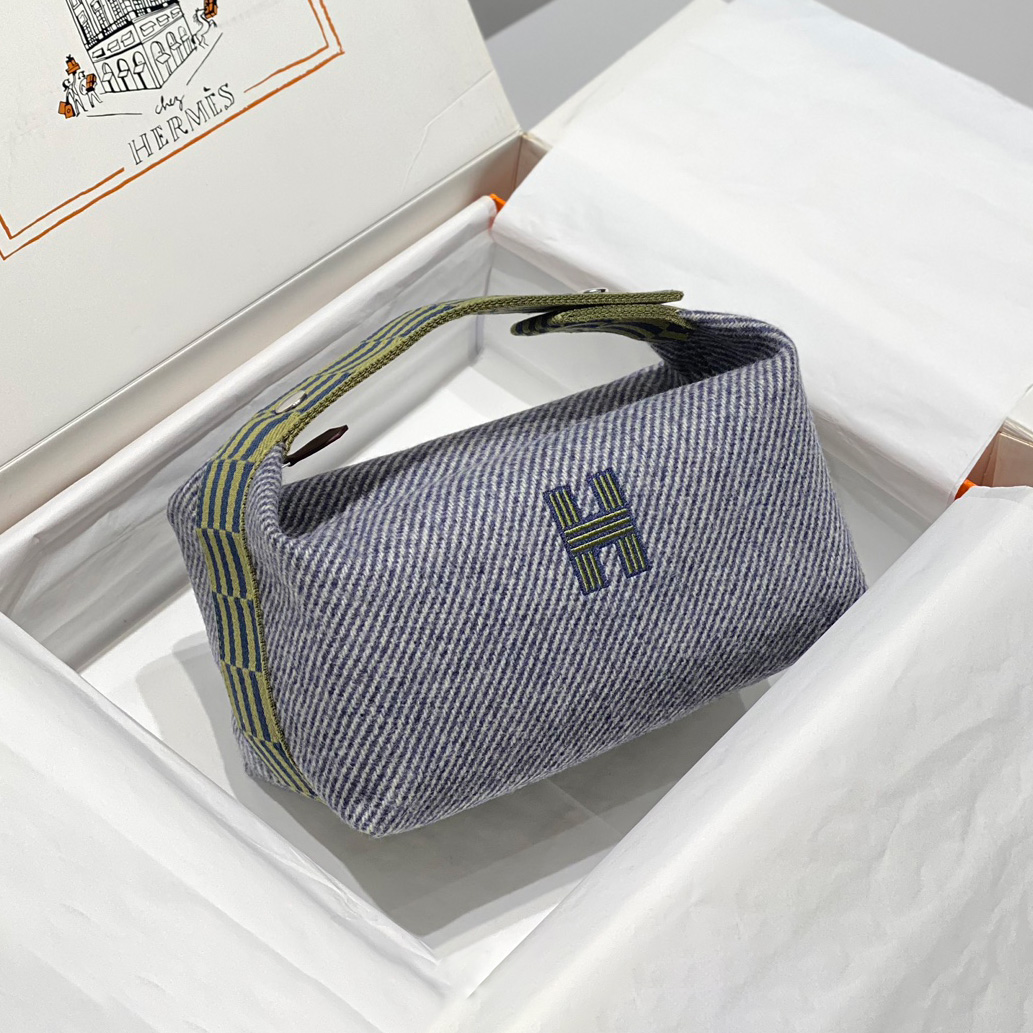 NIGO Hermes Classic Casual Color Block Canvas Tote Bag Makeup Bag Toiletry Bag Bags #nigo78245