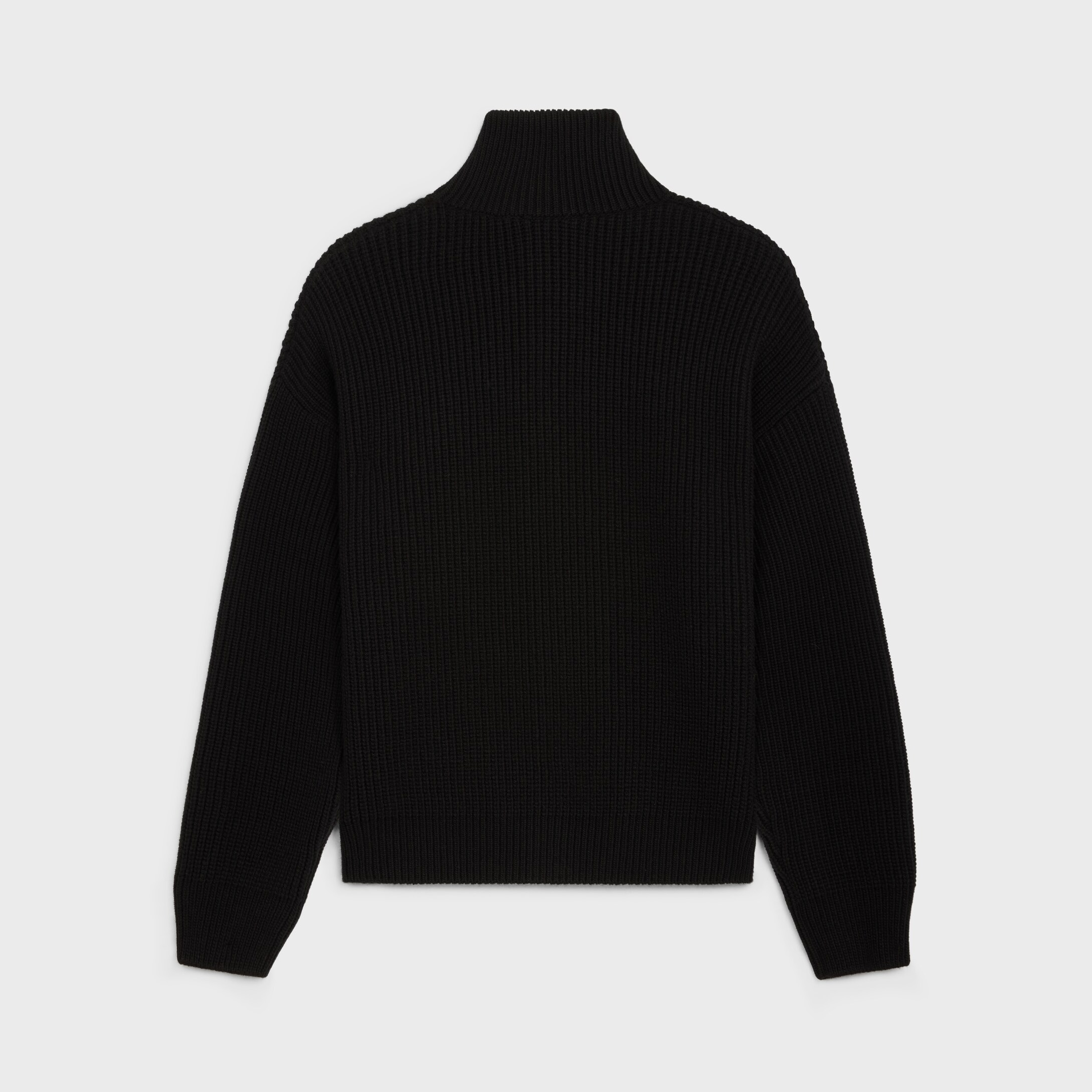 NIGO Celine TRIOMPHE Men's Spring/Autumn Solid Color Fashionable Casual Logo Embroidered Zipper Long Sleeve Wool Trucker Sweater Jacket #nigo78242