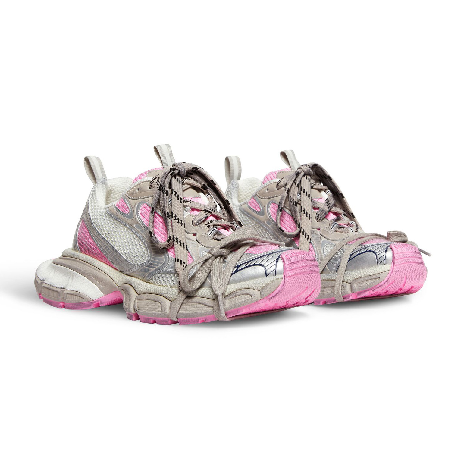 NIGO Balenciaga 3XL Men's And Women's Spring/Summer Fashion Casual Drawstring Lace Up Round Toe Mesh Fabric Distressed Low Top Color Blocked Sneakers Shoes #nigo78262