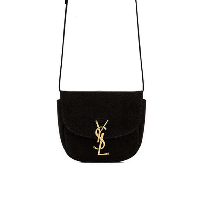 NIGO Saint Laurent Women's KAIA Small Retro Single Shoulder Crossbody Bag with Metal Logo, Suede Leather, Solid Color Bags 619740-1S74W-3288 #nigo81466