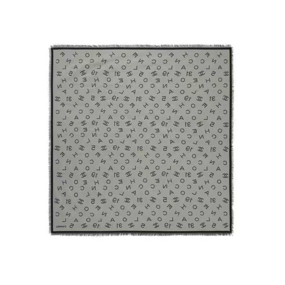 NIGO Chanel Women's Spring And Autumn Classic Fashion Brand Logo Double Layer Double Sided Square Silk Scarf Accessories #nigo78278