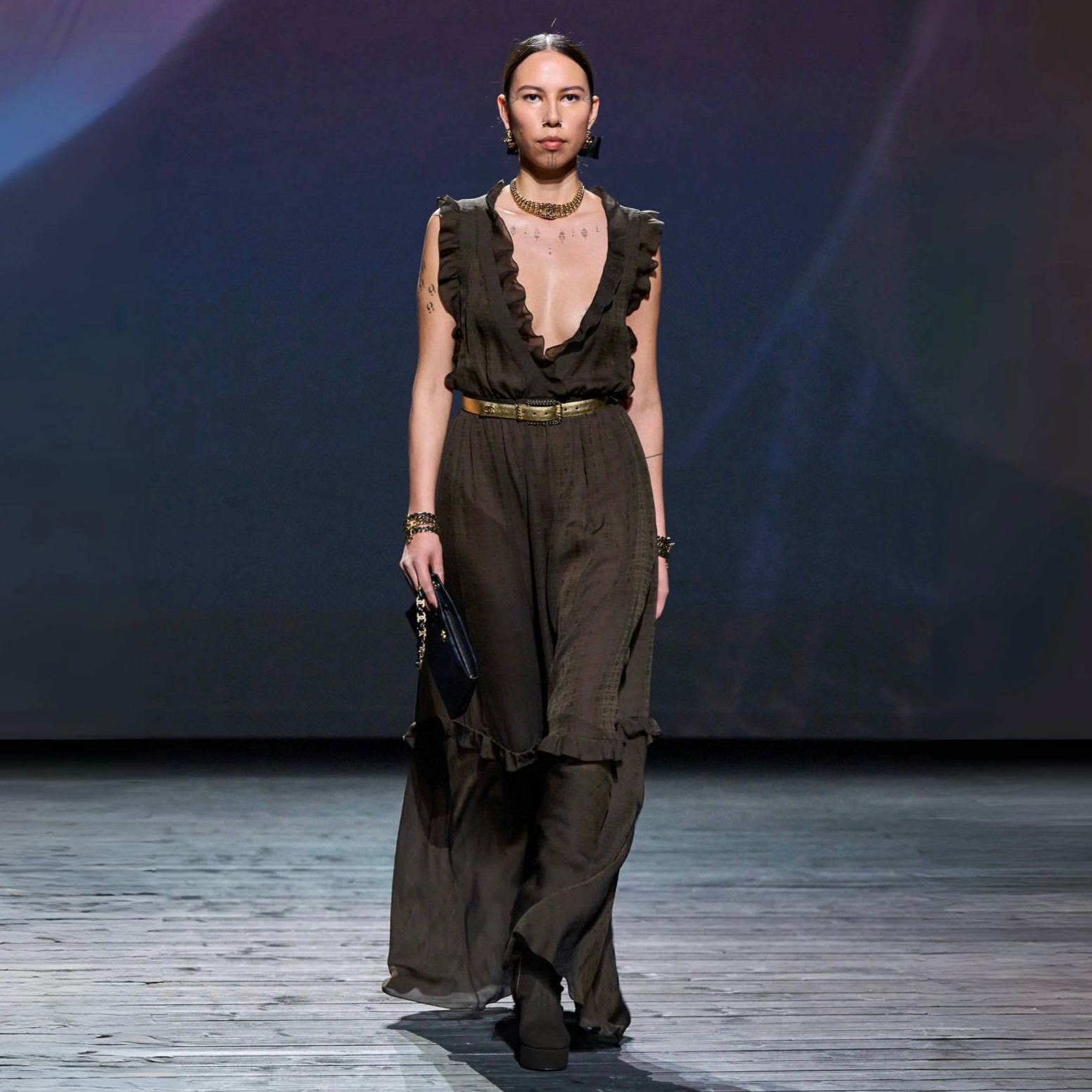 NIGO Chanel Women's High Street No. 5 Alphabet Polka Dot Summer V-neck Lace Silk Solid Color Sleeveless Dresses Ngvp #nigo2153