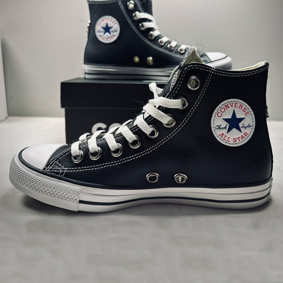 NIGO Chrome Hearts Men's And Women's Spring/Summer Fashion Casual Round Toe Lace Up High Top Leather Shoes #nigo78265