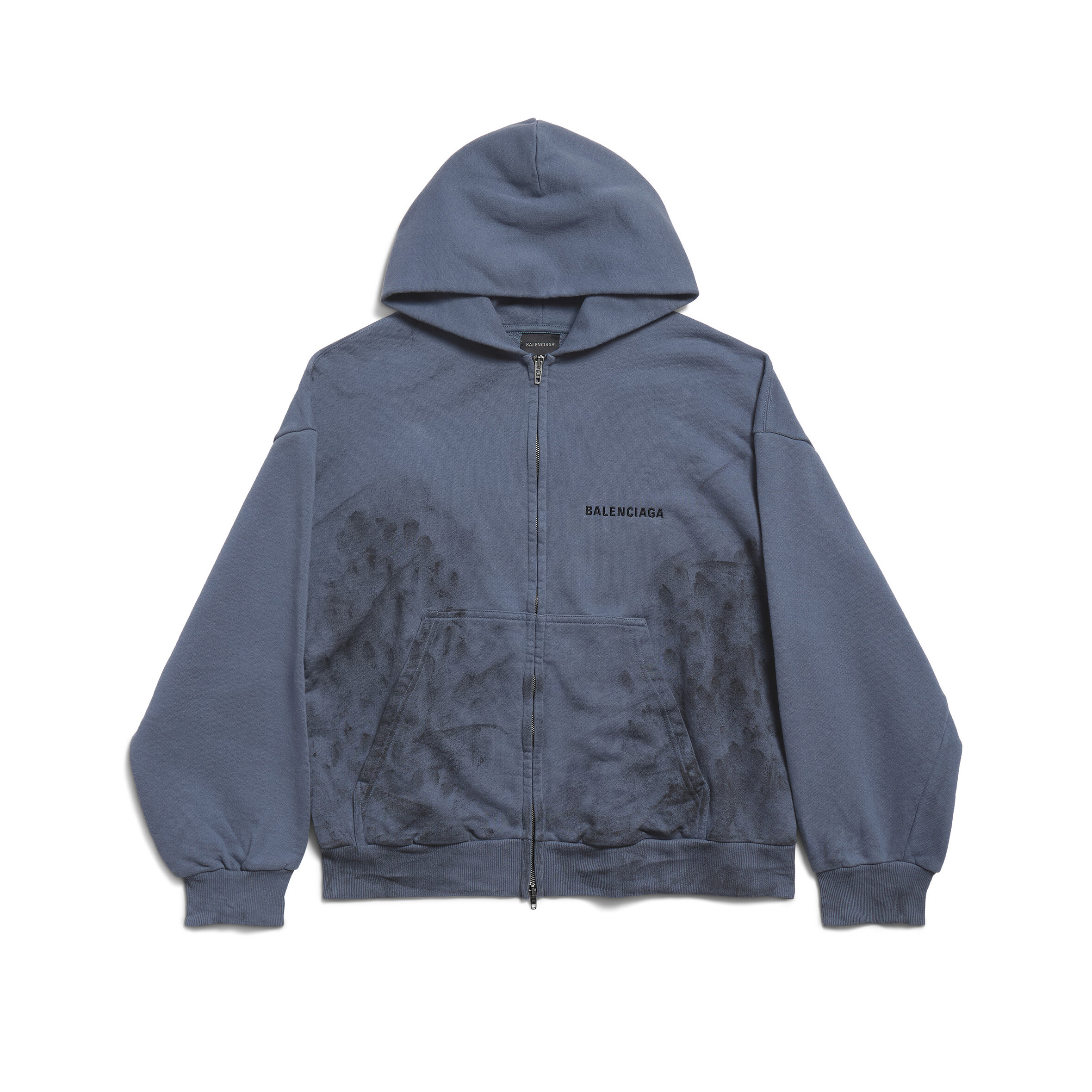 NIGO Balenciaga BACK HOODIE Men's Spring/Autumn Fashion Casual Solid Color Embroidered Zipper Gathered Cuffs Waist Hooded Cardigan Jacket Sweatshirt #nigo78283