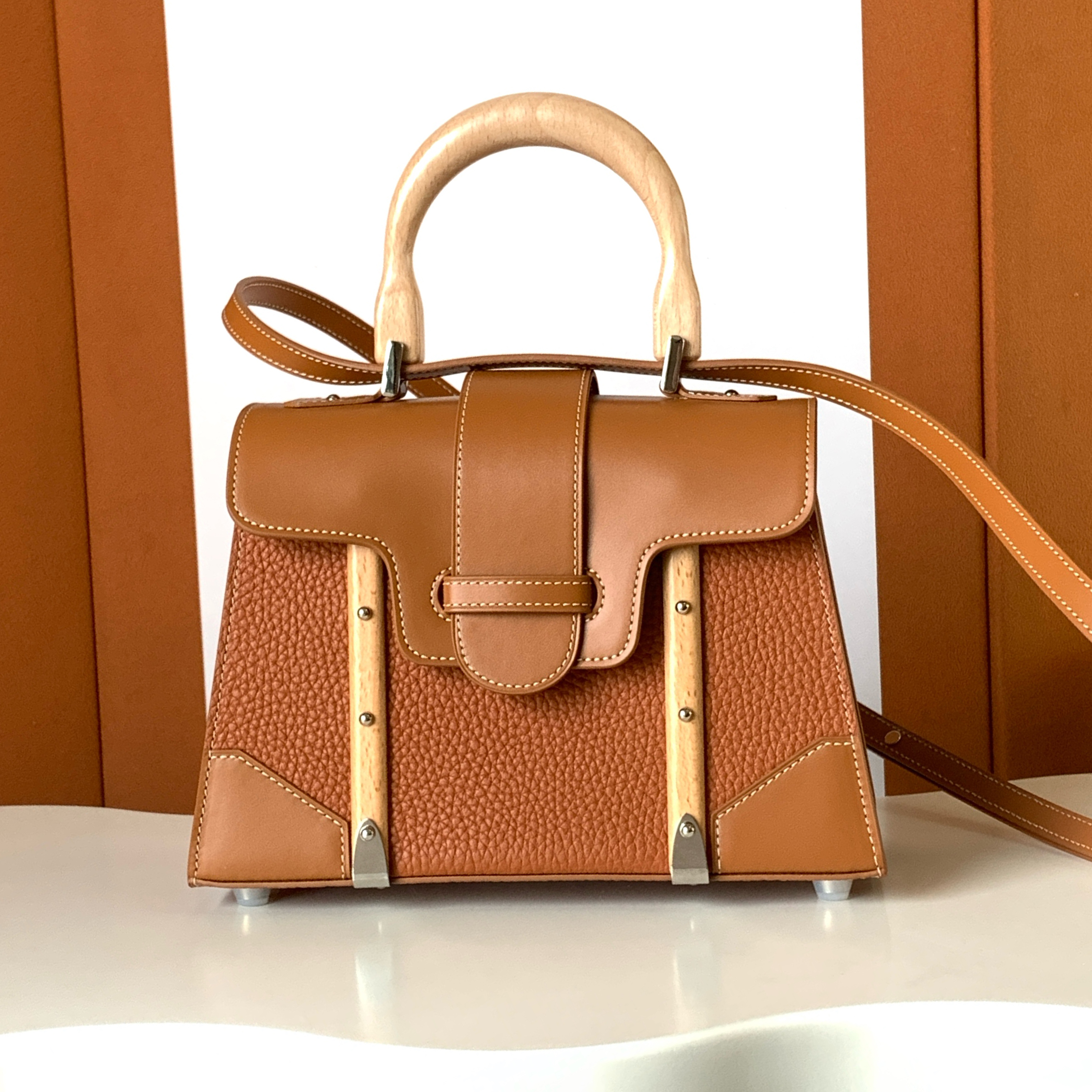 NIGO GOYARD Saigon Women's Fashion Classic Detachable Shoulder Strap Leather Mini Tote Bag Handbag Bags SAIGOBMINCG-03CL03P #nigo78294