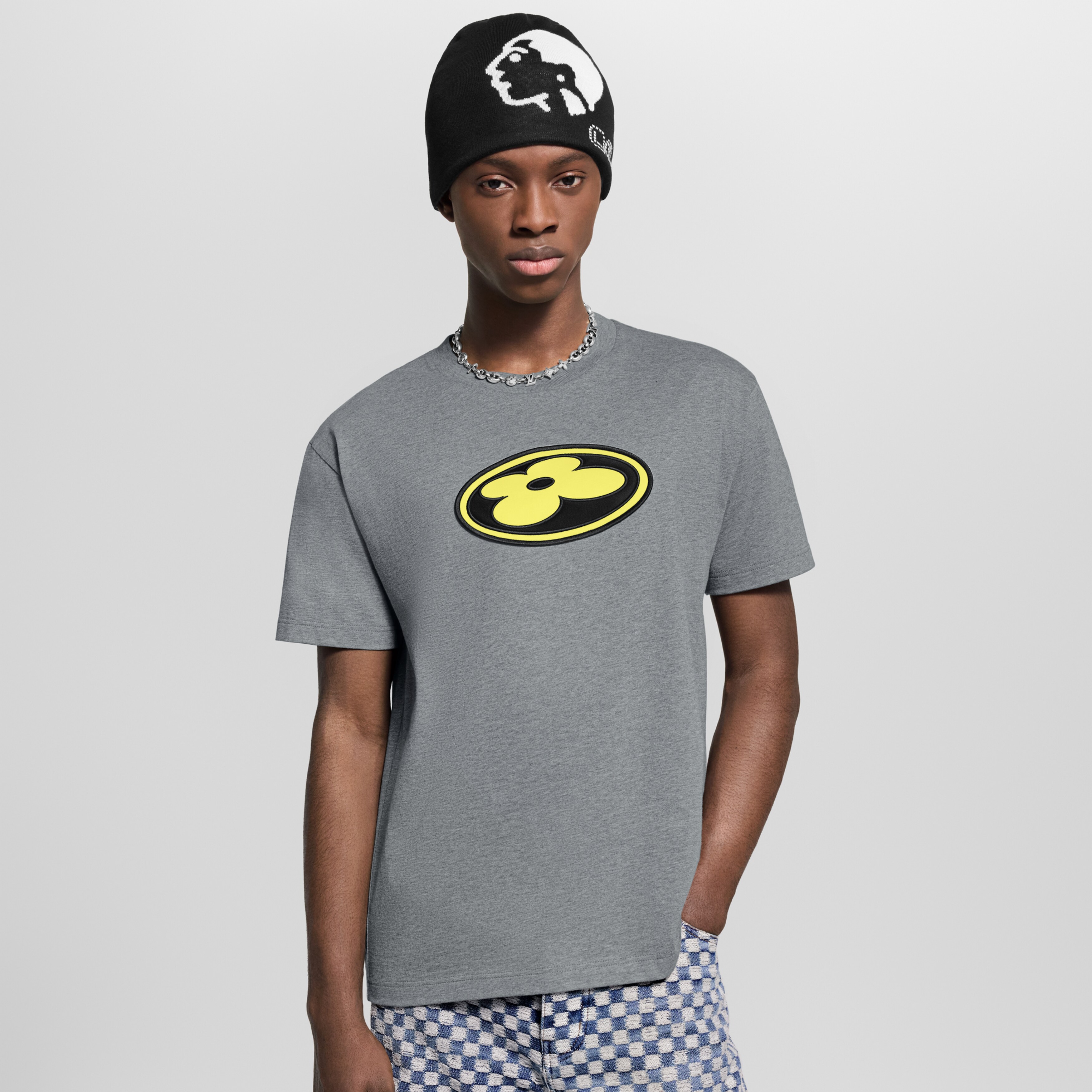 NIGO Louis Vuitton Men's Summer Fashion Casual Pattern Printed Embroidered Round Neck Short Sleeve T-Shirt #nigo78313