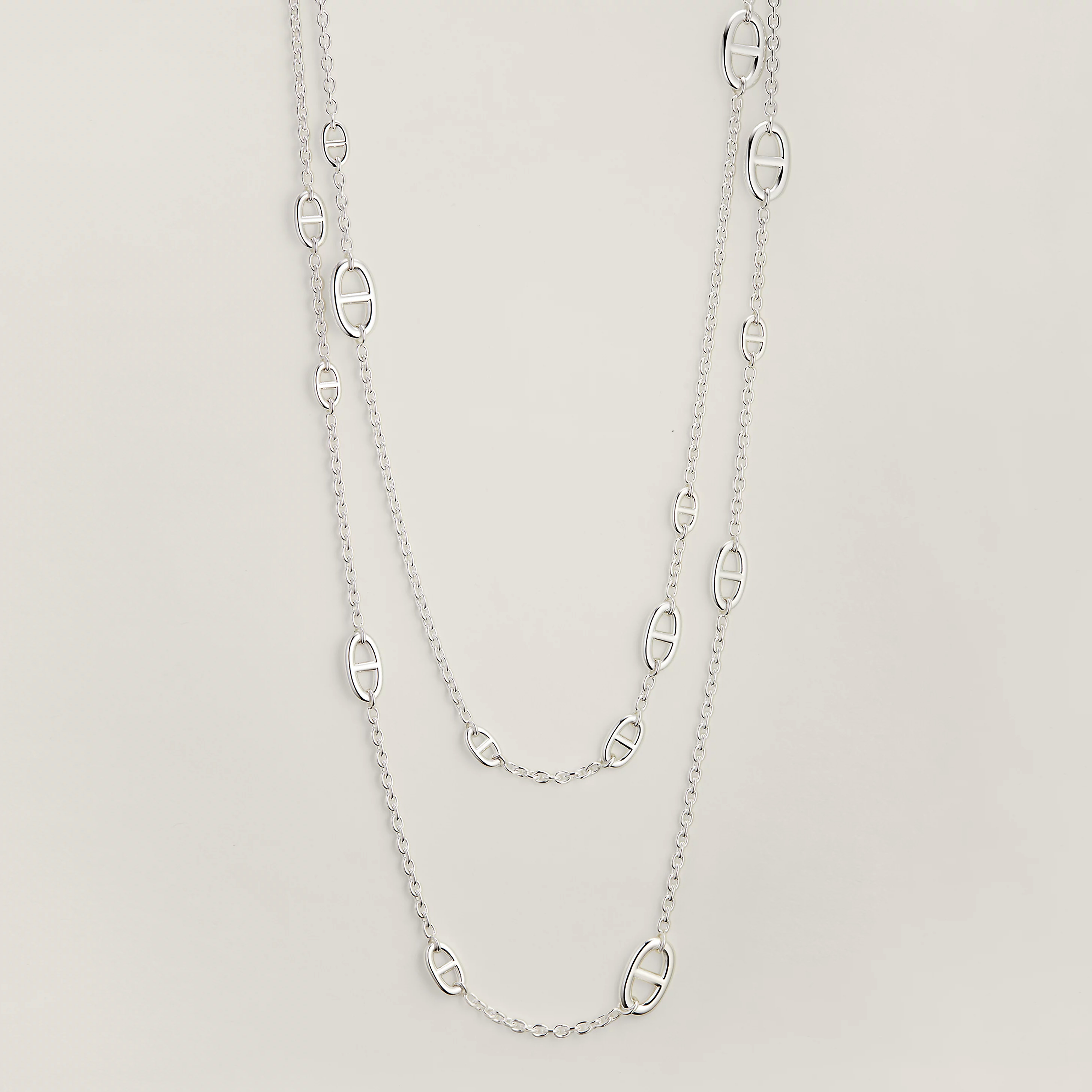 NIGO Hermes Farandole Women's Classic Fashion Pig Nose Chain 925 Sterling Silver Necklace Waist Chain  Accessories Jewellery #nigo78291