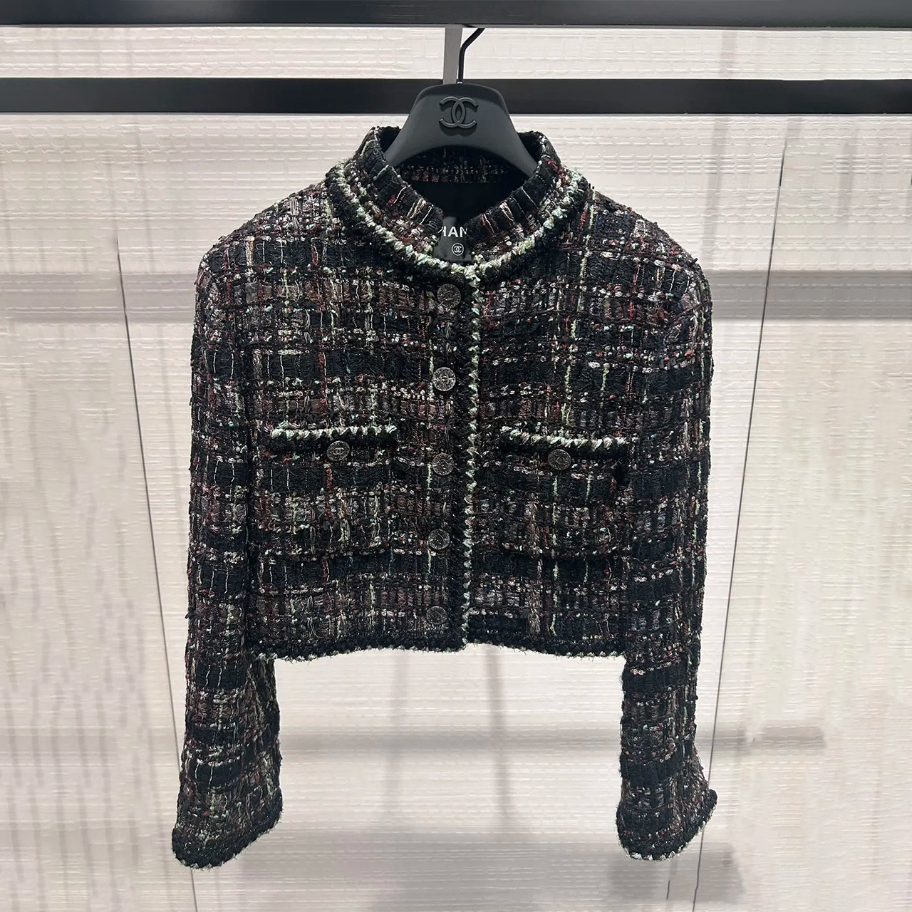 NIGO Chanel Women's Spring/Autumn Stand-up Collar Single-Breasted Short-Sleeved Cotton Twill Soft Wool Coat Jacket Ngvp #nigo2264