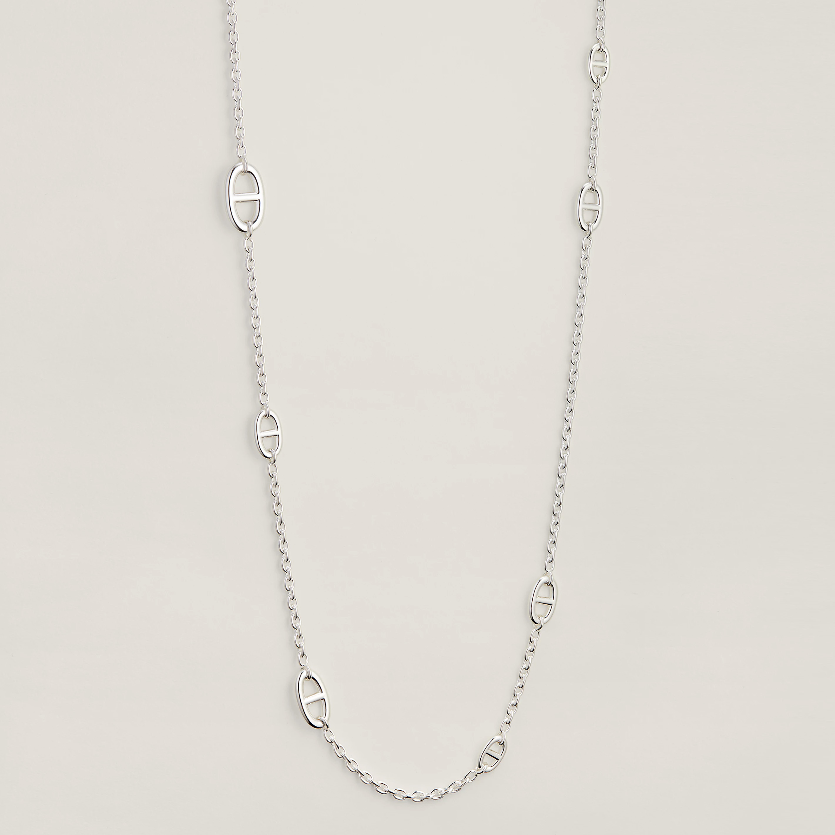 NIGO Hermes Farandole Women's Classic Fashion Pig Nose Chain 925 Sterling Silver Necklace Waist Chain  Accessories Jewellery #nigo78291