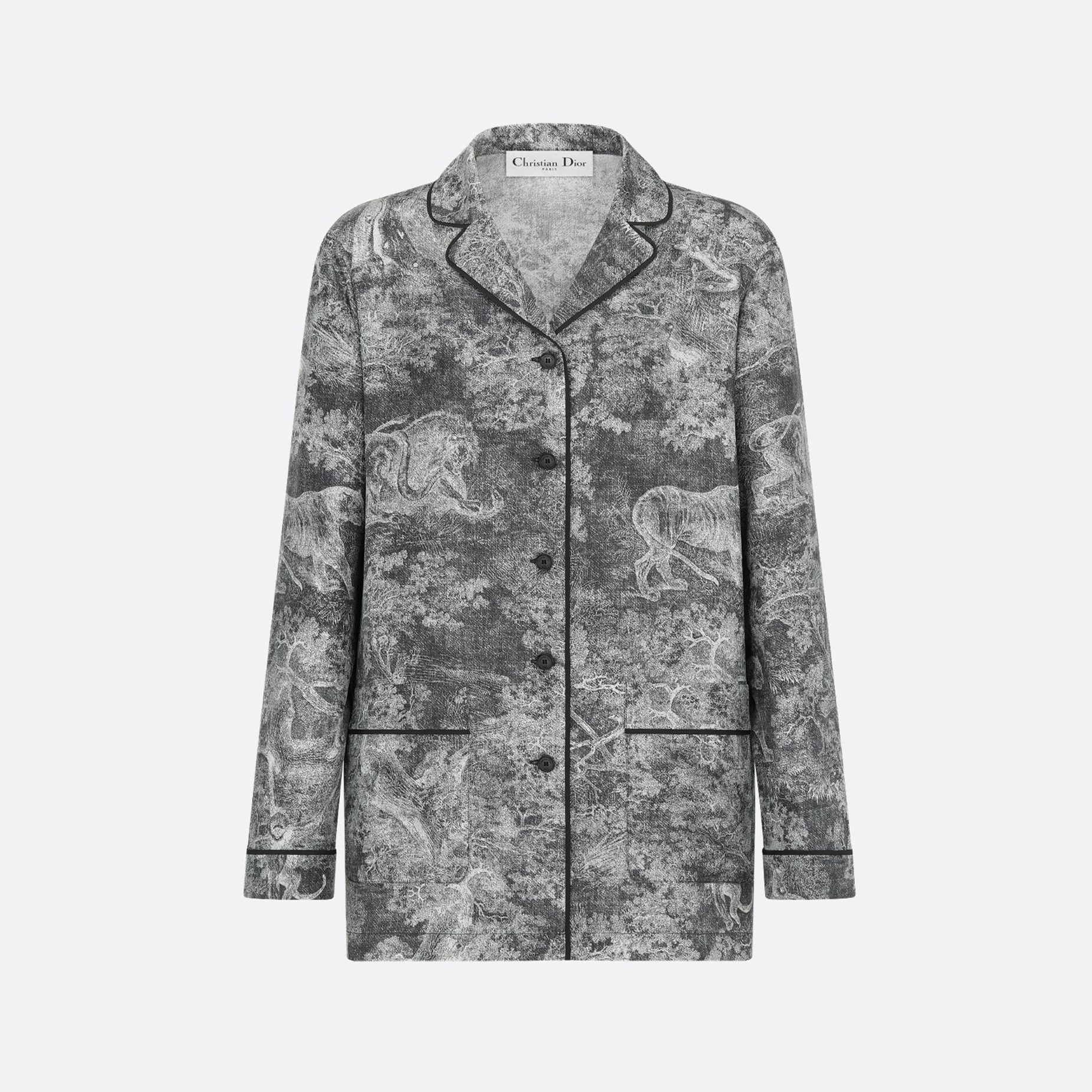 NIGO Dior Women's Spring/Summer/Fall Dioriviera Printed Loose Collar Long Sleeve Shirt Silk Elastic Waist Casual Straight Leg Pants Homewear Ngvp #nigo2269