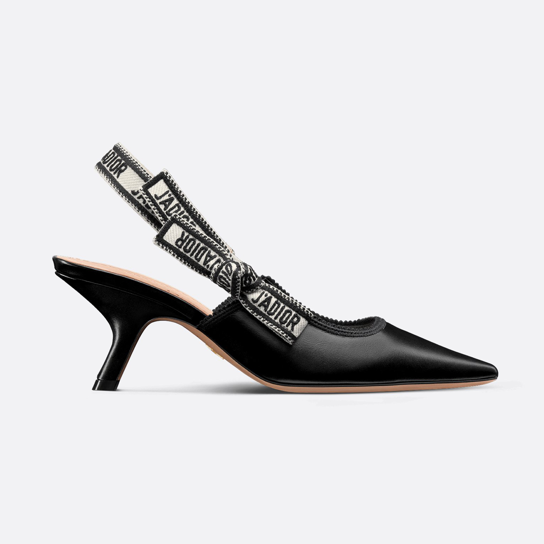 NIGO Dior Women's J'Adior Slingback Pump Embroidered Bow Leather Solid Color High-Heel Shoes Spring, Summer, and Fall Pointed-Toe Stiletto Casual Shoes Heel Height: 6.5 cm #nigo81471