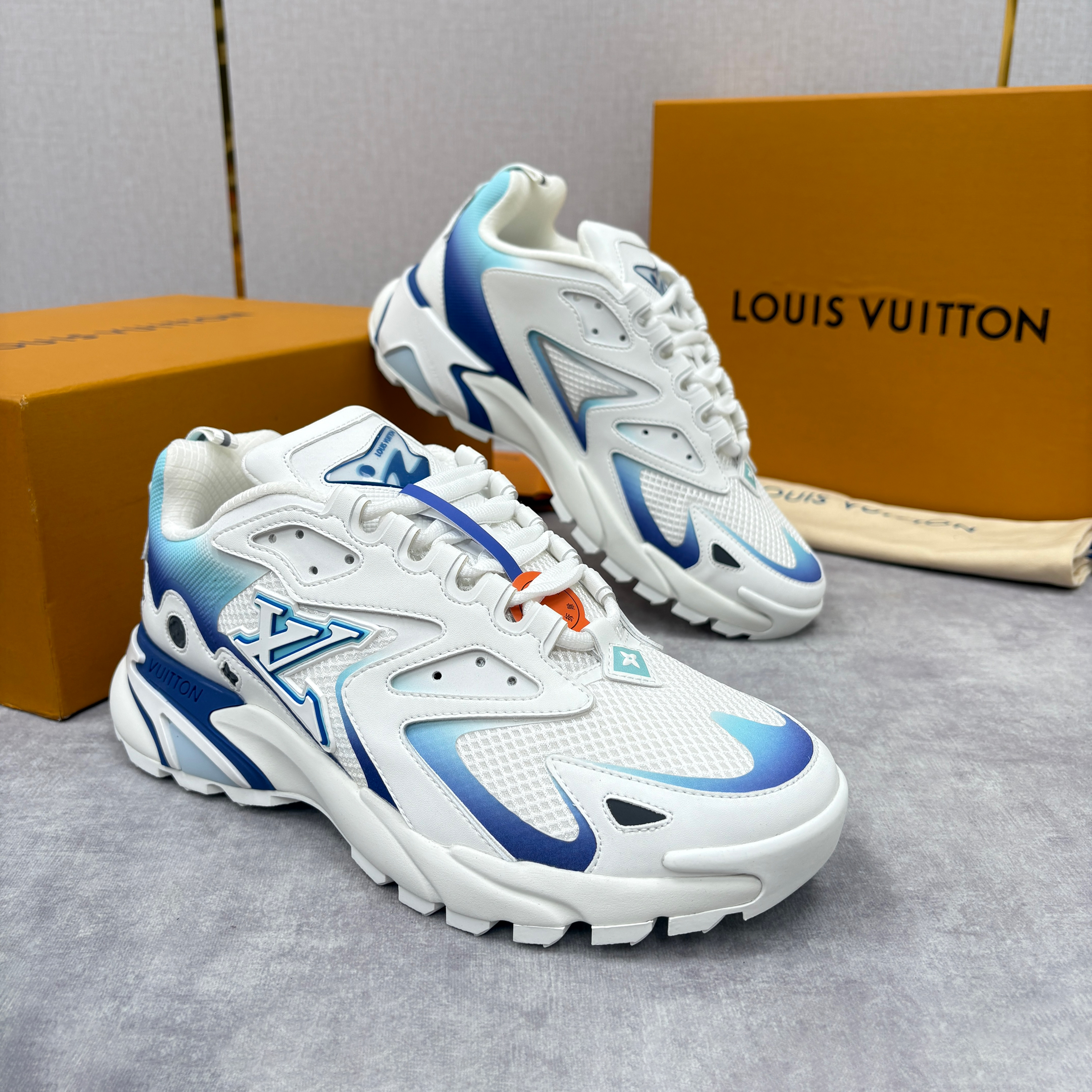 NIGO Louis Vuitton LV RUNNER TATIC Men's And Women's Spring/summer Casual Round Toe Lace Up Floral Logo Low Top Casual Sneakers Shoes #nigo78323