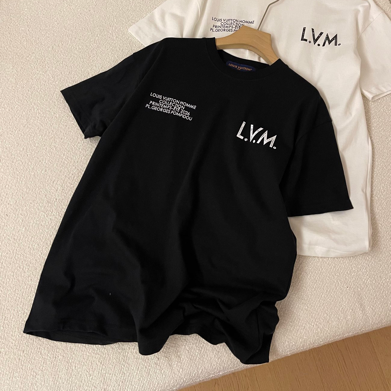 NIGO Louis Vuitton Men's Summer Solid Color Fashion Casual Round Neck Letter Print Short Sleeve T-Shirt #nigo78315