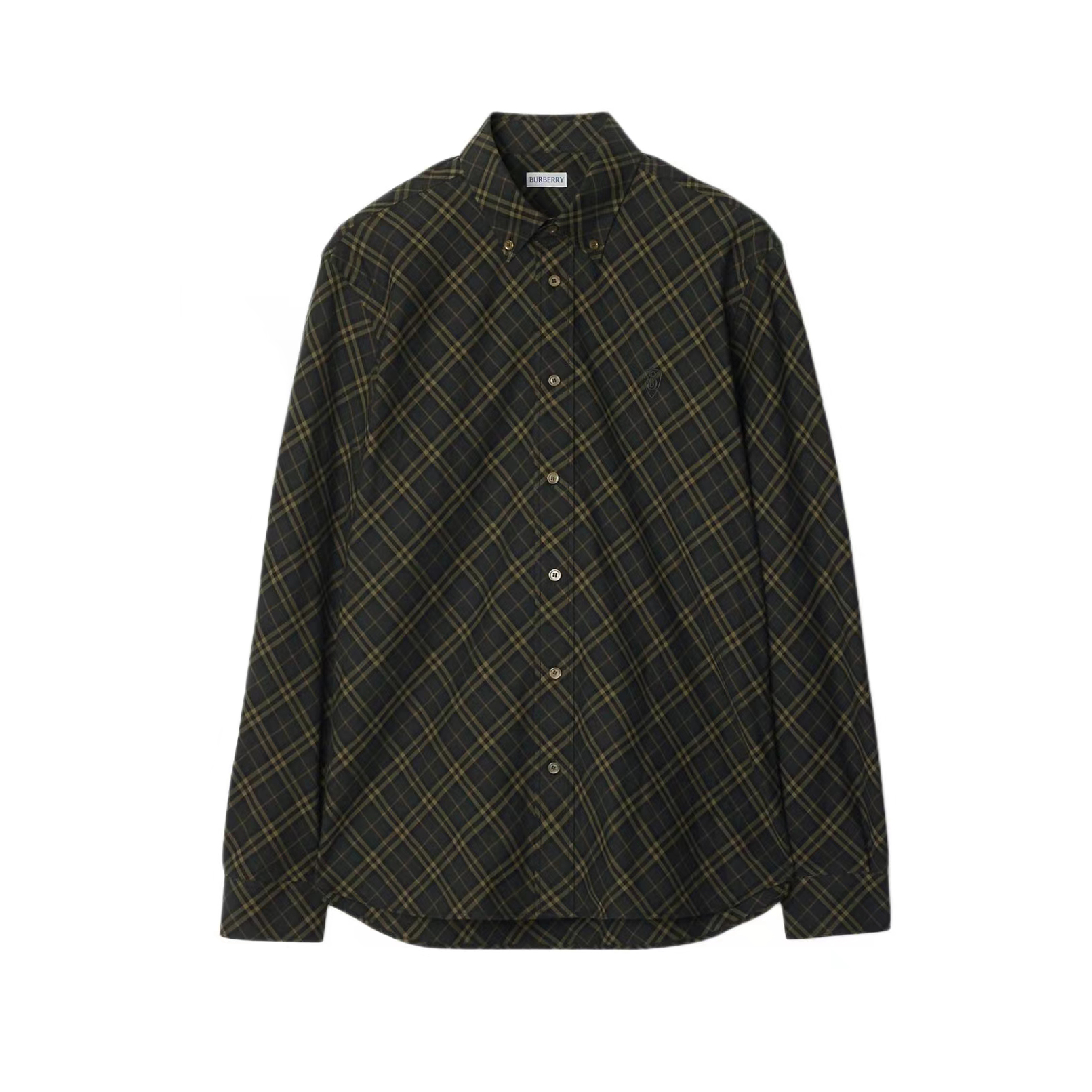 NIGO Burberry Men's Spring/Autumn Fashion Casual Loose Checkered Pattern Single Breasted Button Down Collar Long Sleeved Shirt #nigo78318