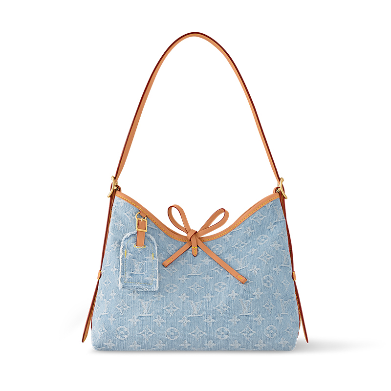 NIGO Louis Vuitton Women's Carryall Small Denim Logo Tote Bag Solid Color Mother-And-Child Bag Canvas And Leather Underarm Bag Bags M11462 #nigo81484
