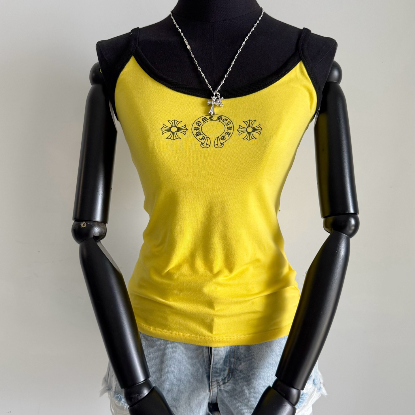 NIGO Chrome Hearts Women's Summer Fashion Casual Solid Color Logo Pattern Printed Pullover Tank Top Vest #nigo78336