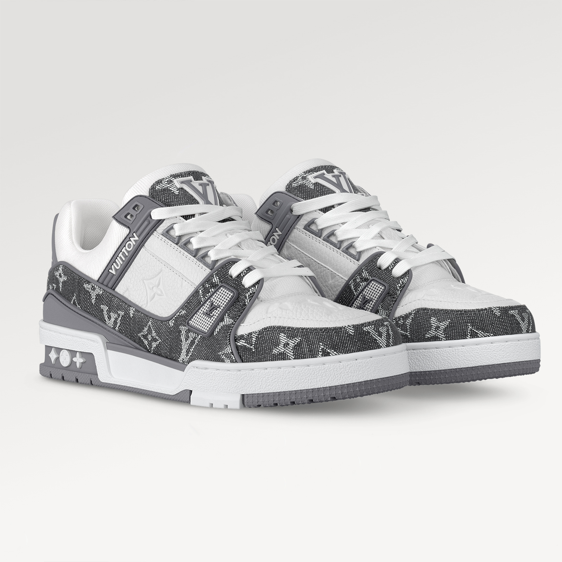 NIGO Louis Vuitton LV Trainer Sneakers Monogram Denim Men's And Women's Spring Summer Fashion Exquisite Trend Casual Sneakers Lace-up Low-top Shoes #nigo81436