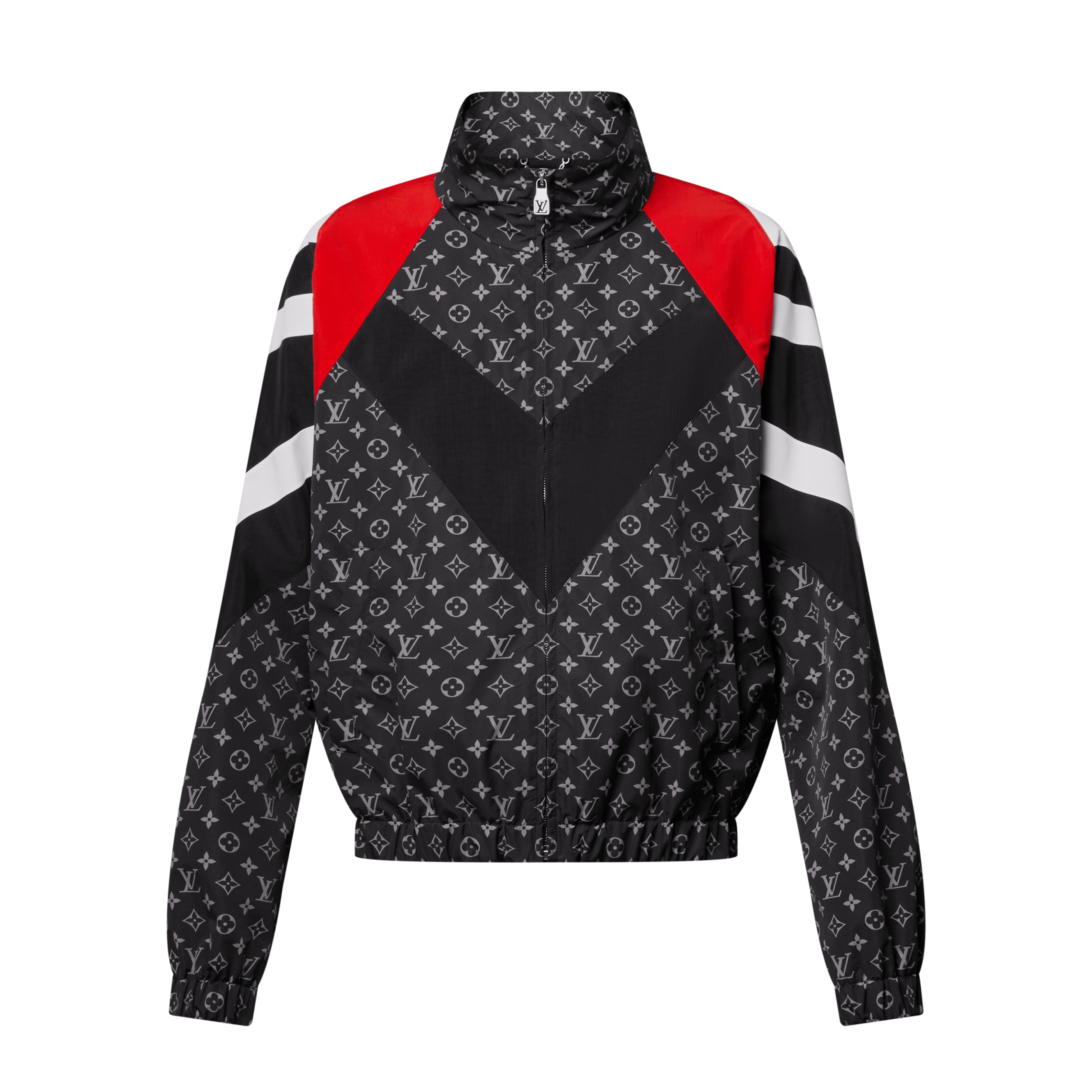 NIGO Louis Vuitton Men's Spring/Summer Fashion Casual Classic Printed Pattern Color Block Zipper Cuff Elastic Sports Jacket #nigo78343