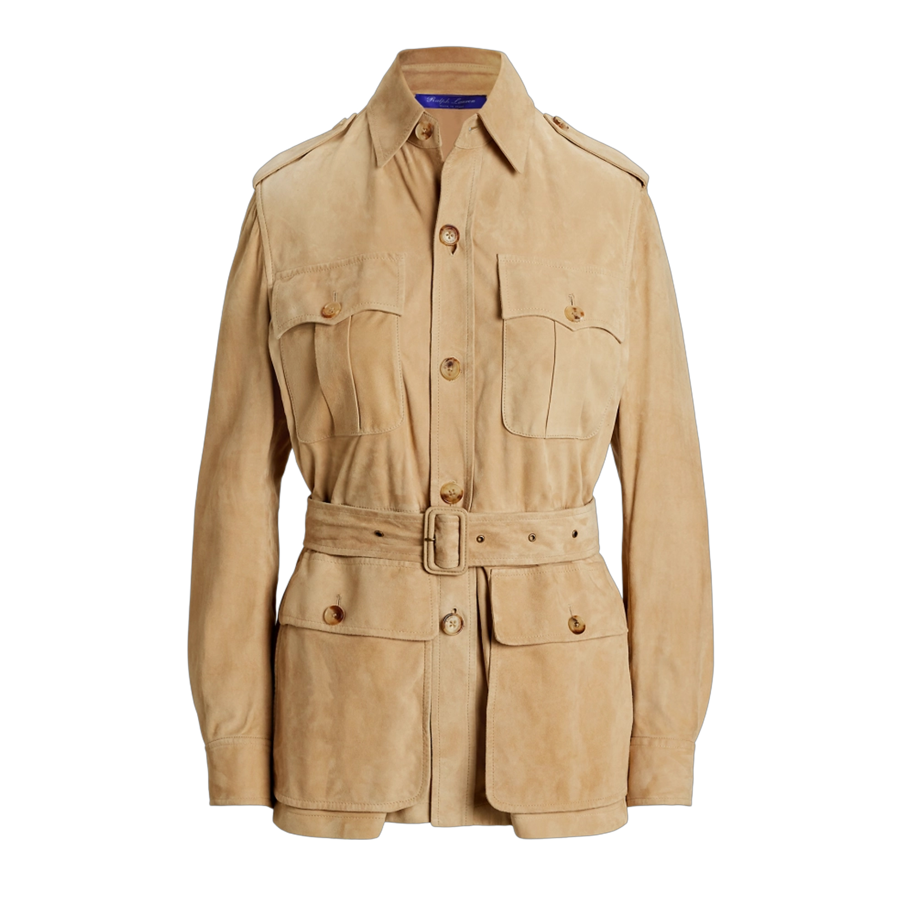 NIGO Ralph Lauren Gabbie Slim Fit Cashmere Leather Outdoor Jacket Women's Fall And Winter Belt Single-breasted Lapel Leather Jacket Windbreaker Ngvp #nigo2247