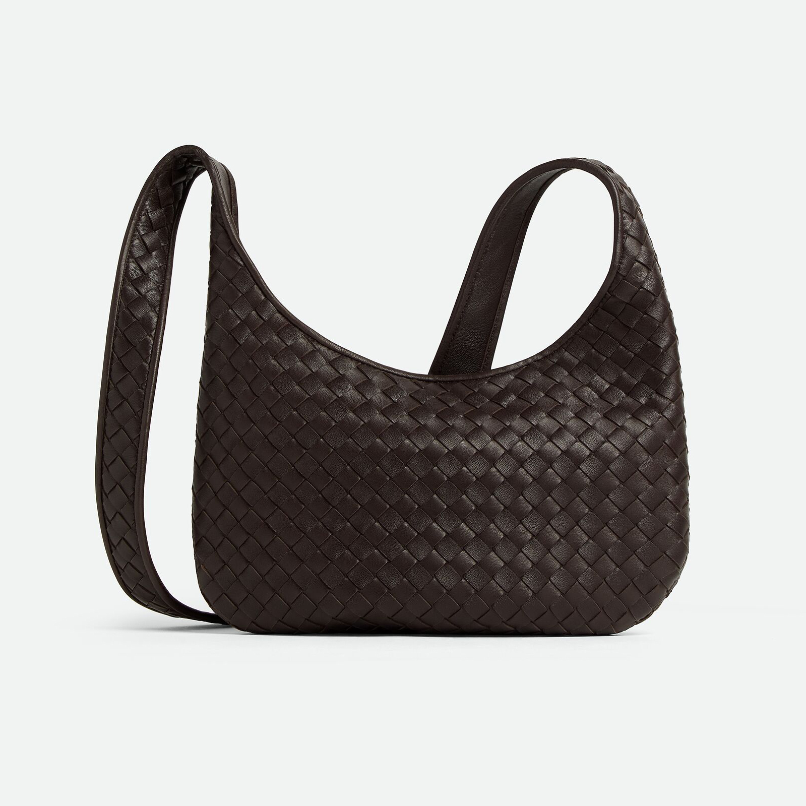 NIGO Bottega Veneta  Small Veneto Men's And Women's Fashionable Simple  Classic Checkered Weave Solid Color Leather Crossbody Bag And Handbag Bags 836918V5RI12816 #nigo78345