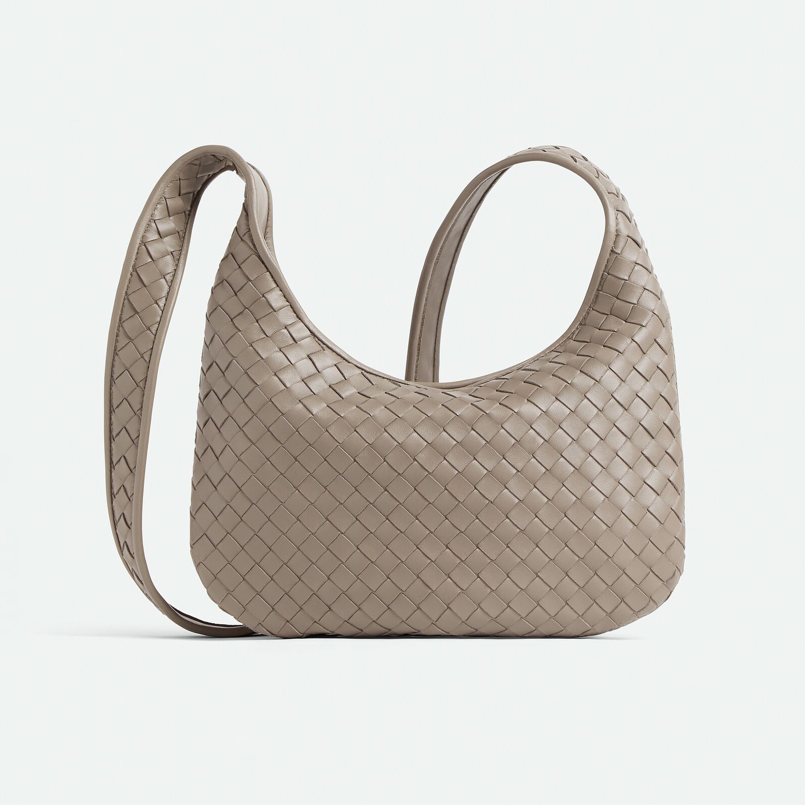 NIGO Bottega Veneta  Small Veneto Men's And Women's Fashionable Simple  Classic Checkered Weave Solid Color Leather Crossbody Bag And Handbag Bags 836918V5RI12816 #nigo78345