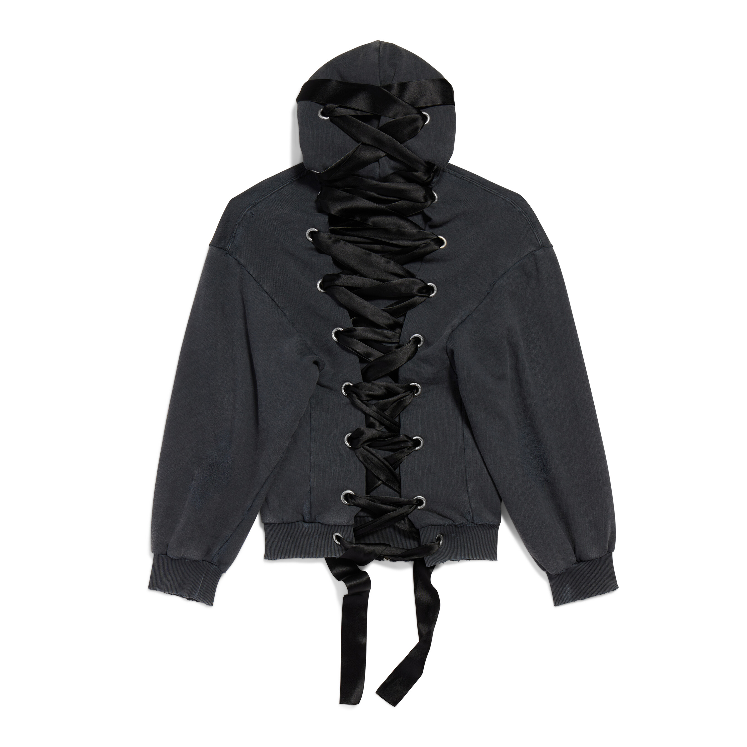 NIGO Balenciaga Women's Spring/Autumn High Street Lace-Up Hoodie Zipper Solid Color Long Sleeve Hooded Sweatshirt  Ngvp #nigo2284