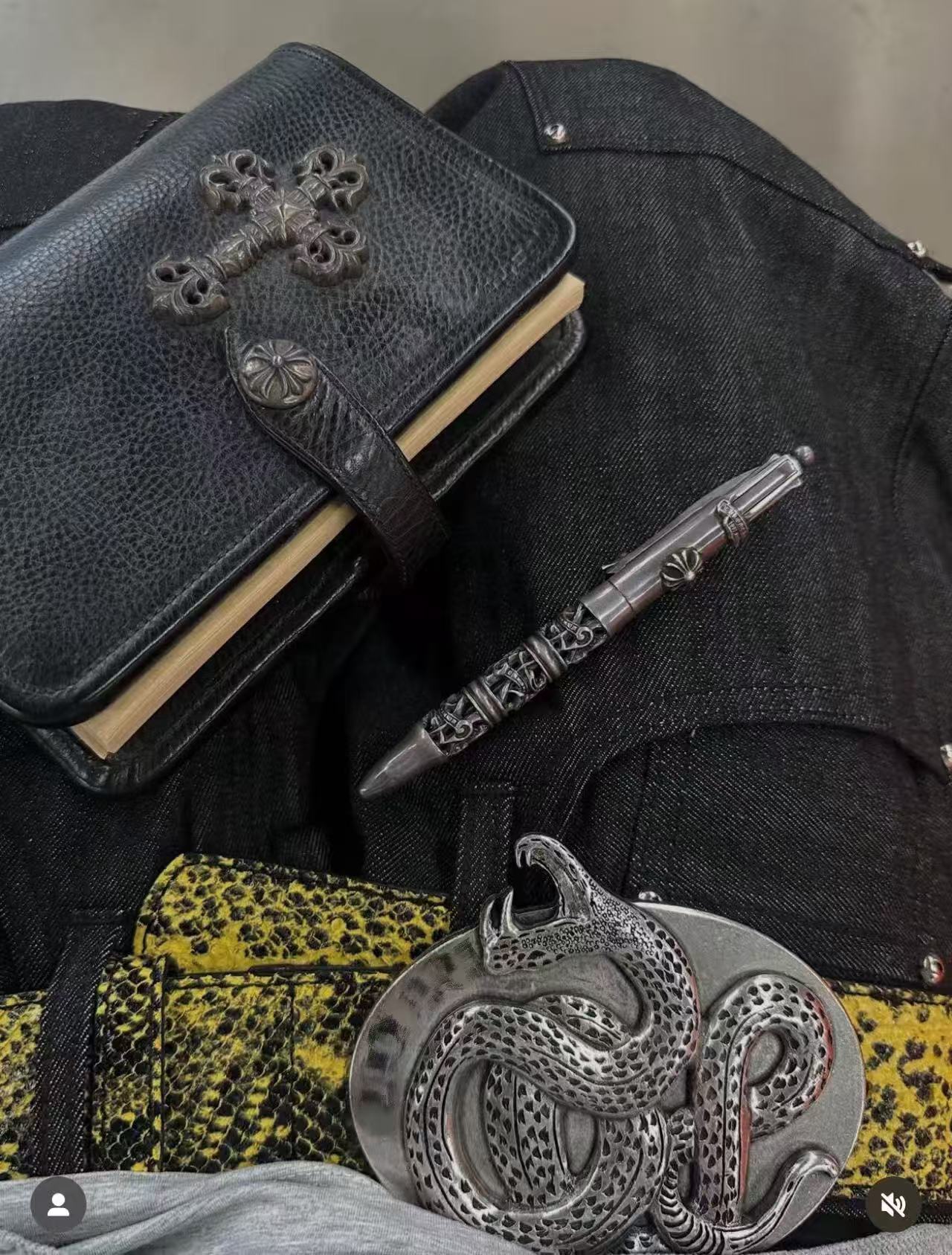 NIGO Luudan Metal Hormone Twisted Viper Cowhide Embossed Python Belt Hundreds Of Men's Fashion Trend Belt Ngvp #nigo2254