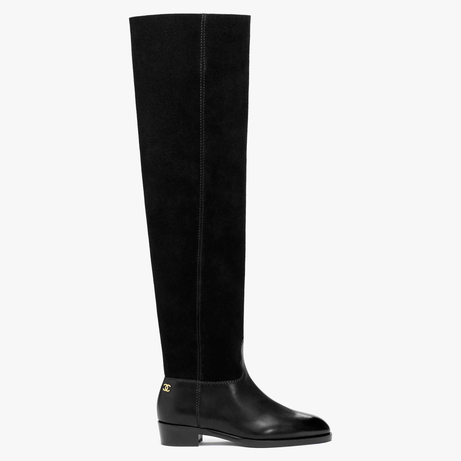 NIGO Chanel Women's Autumn And Winter Suede Colorblocking Knight High Boots Vintage Fashion Elegant Ban Western Cowboy Boots Shoes Ngvp #nigo2251