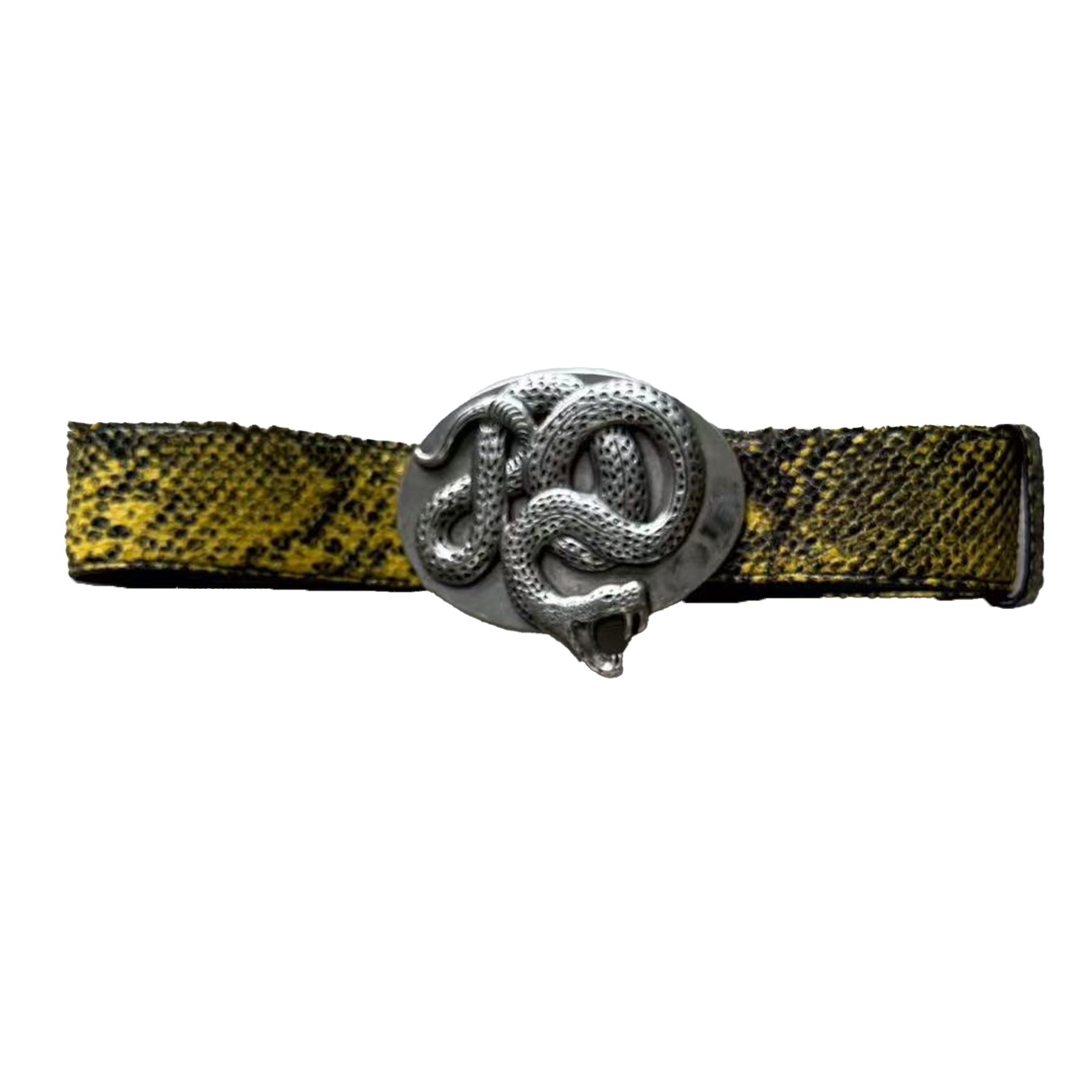 NIGO Luudan Metal Hormone Twisted Viper Cowhide Embossed Python Belt Hundreds Of Men's Fashion Trend Belt Ngvp #nigo2254