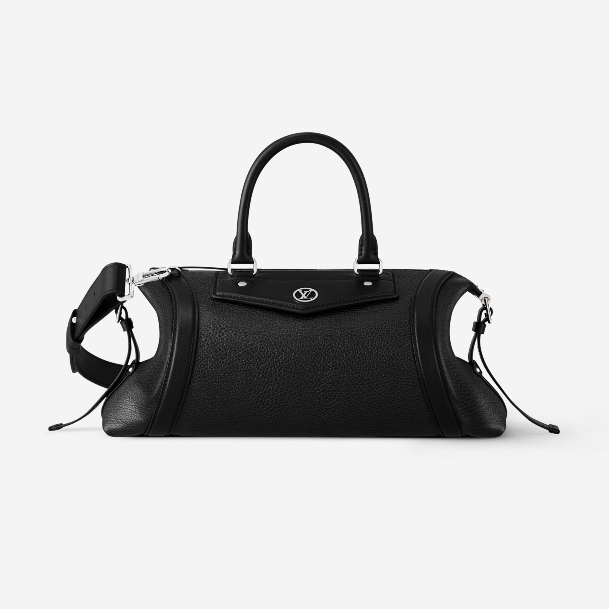 NIGO Louis Vuitton BIKER Women's Fashion Casual Metal Logo Badge Leather Adjustable Shoulder Strap Handbag Tote Bag Shoulder Bag Bags M26563 #nigo78348