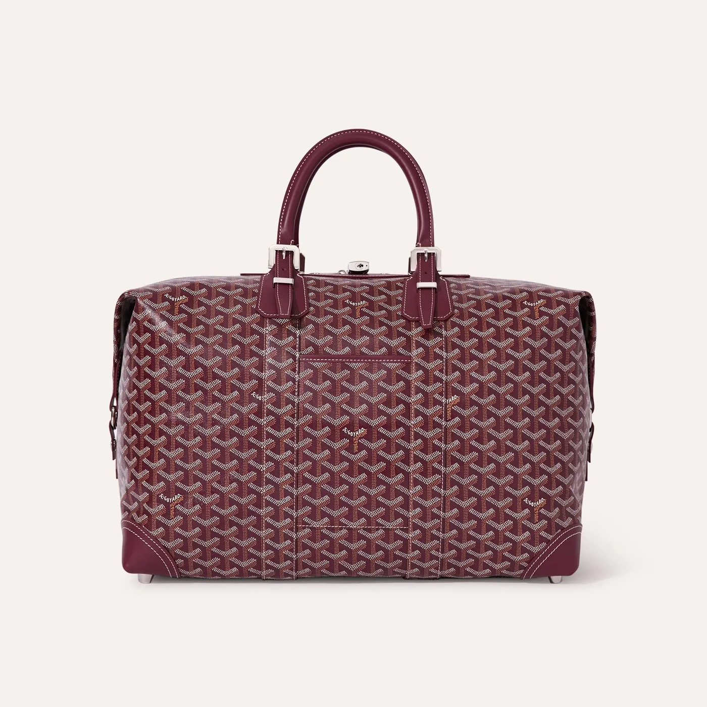 NIGO GOYARD Bowling45 Men's And Women's Fashion Classic All-over Print Zipper Closure Canvas Leather Oversized Travel Bag Bags BOWLIN045TY33CL33P #nigo78364