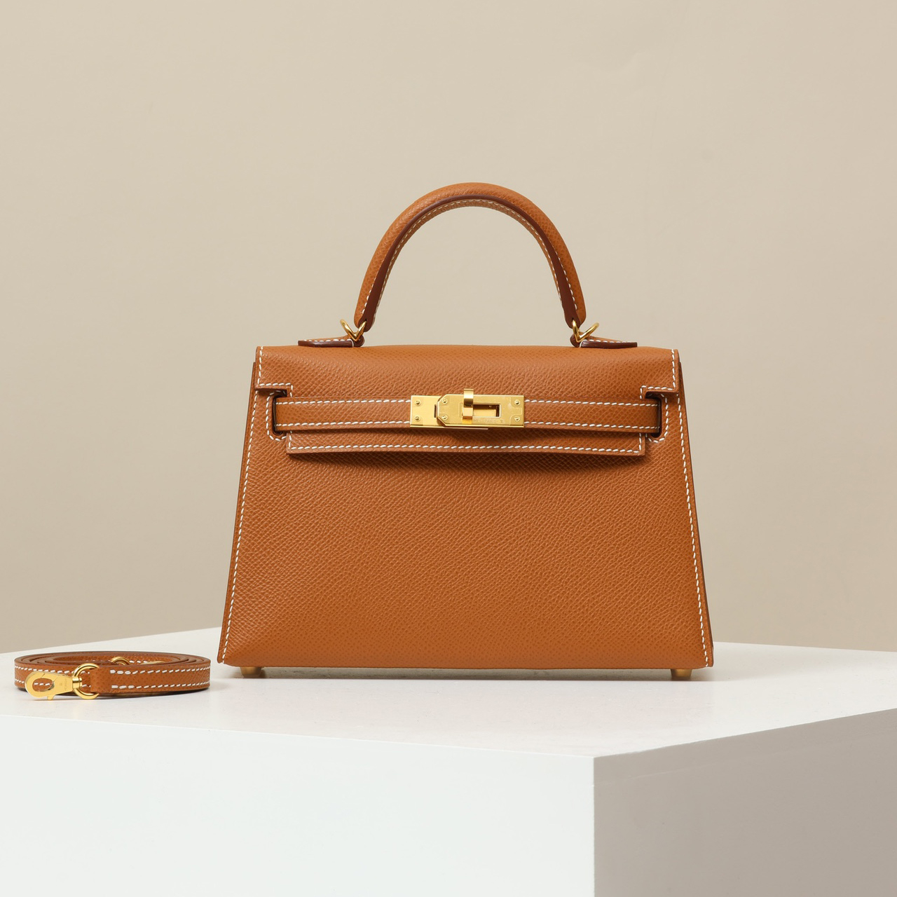 NIGO Hermes Women's Fashion Classic Mini Kelly Gold Buckle Cowhide Shoulder Bag Handbag Tote Bag Crossbody Bag Bags H071302CC37 #nigo78359