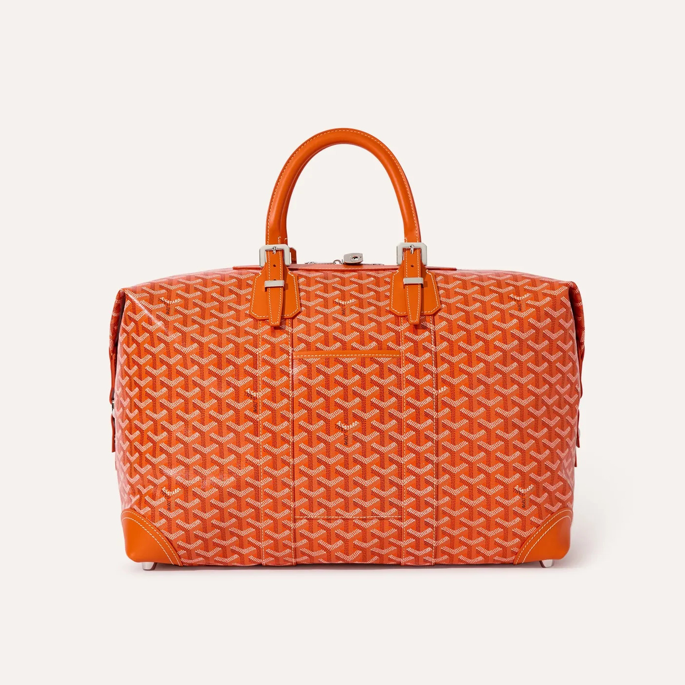 NIGO GOYARD Bowling45 Men's And Women's Fashion Classic All-over Print Zipper Closure Canvas Leather Oversized Travel Bag Bags BOWLIN045TY33CL33P #nigo78364