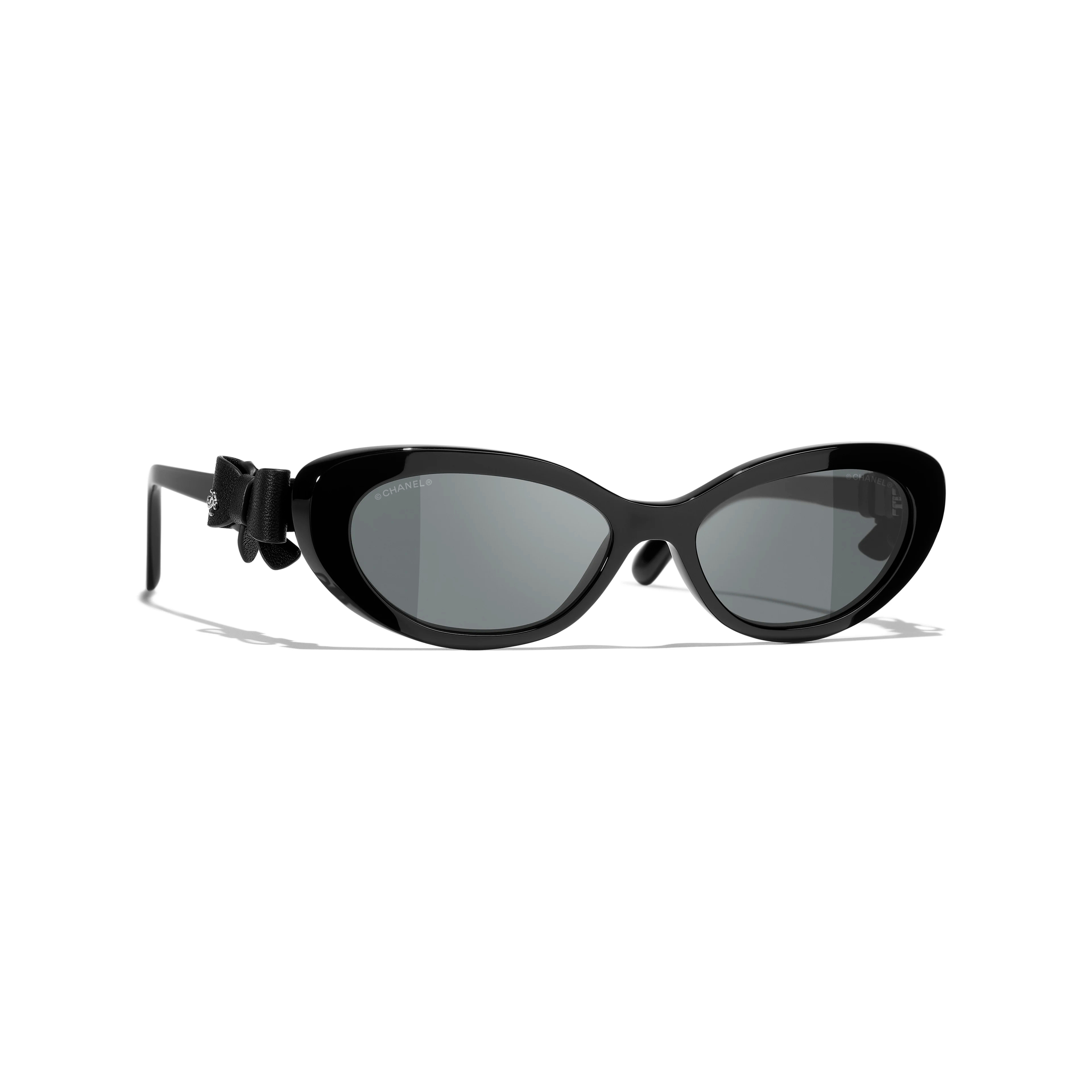 NIGO Chanel Women's Bow Tie Retro Fashion Cat-Eye Full-Frame Sunglasses Solid Color Casual Glasses #nigo81489