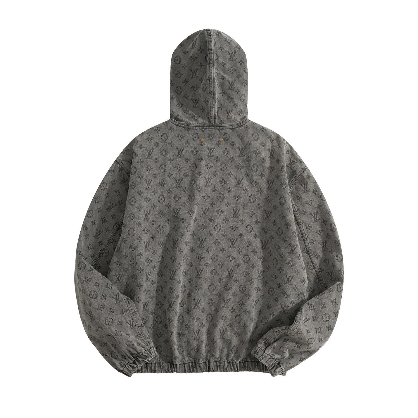 NIGO Louis Vuitton Men's And Women's Spring/autumn Fashion Casual Classic Printed Hooded Zipper Denim Jacket #nigo78417